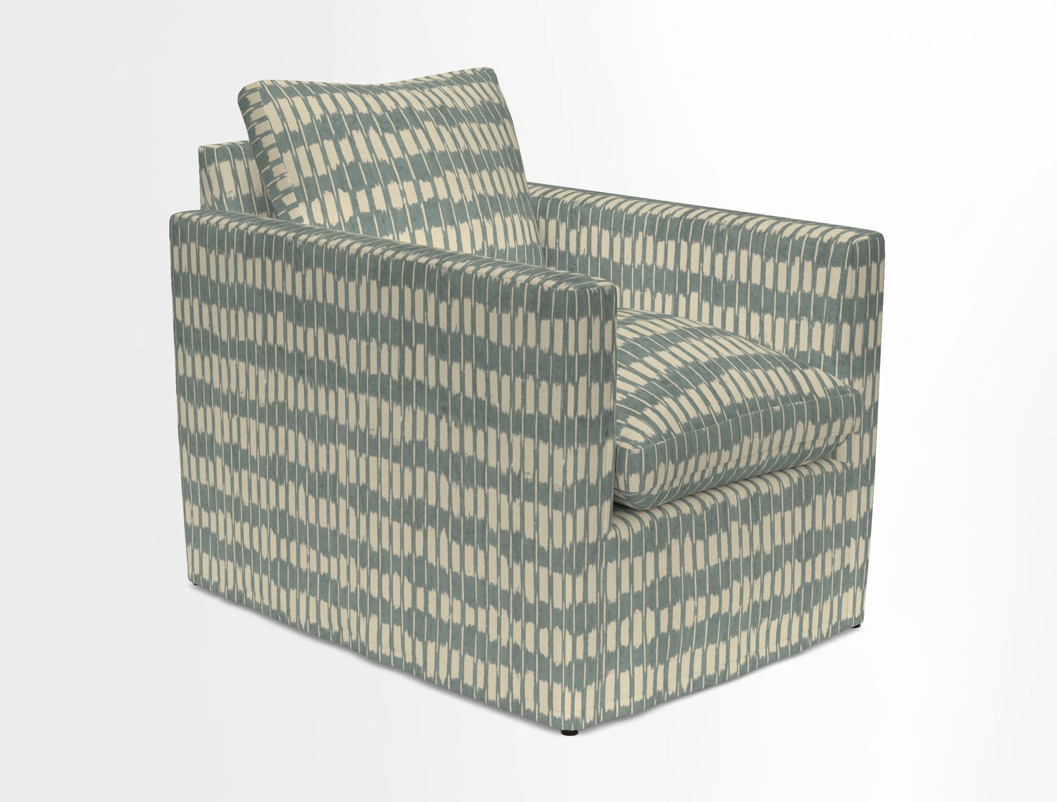 Heyshott Chair in Two Tone Plain Biscuit. Loose cover option available