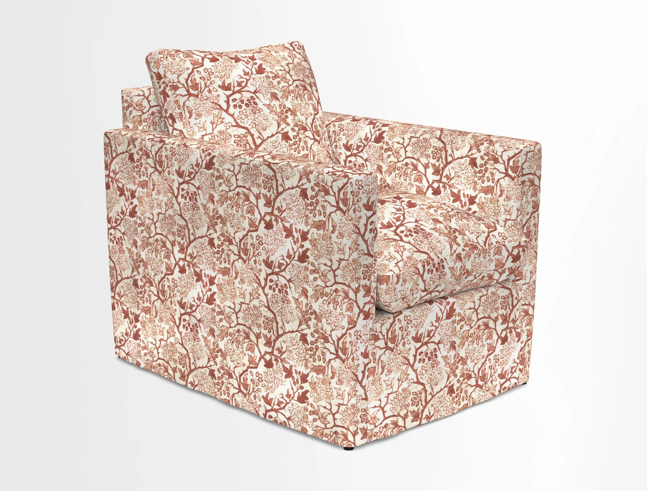 Heyshott Chair in Two Tone Plain Biscuit. Loose cover option available
