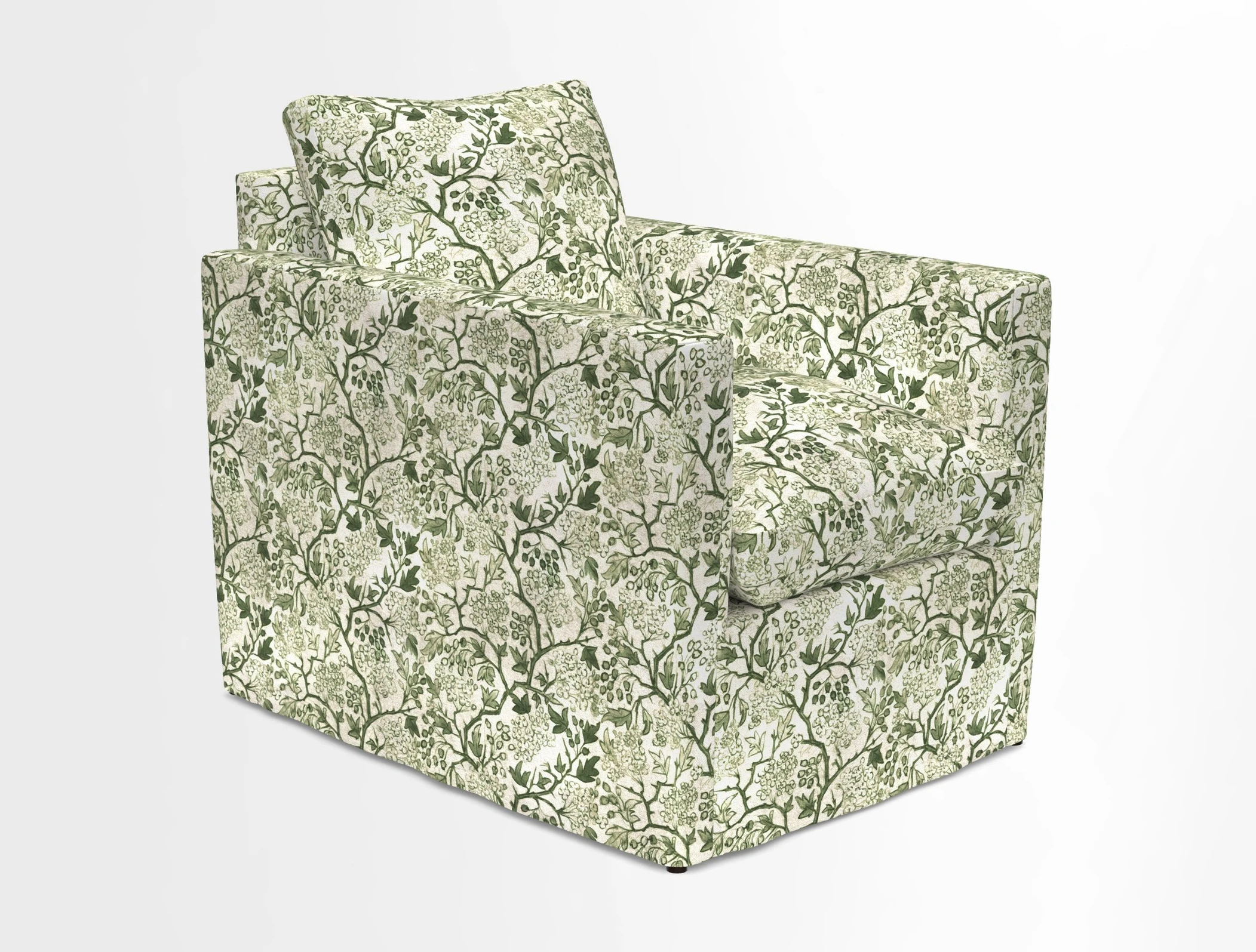 Heyshott Chair in Two Tone Plain Biscuit. Loose cover option available