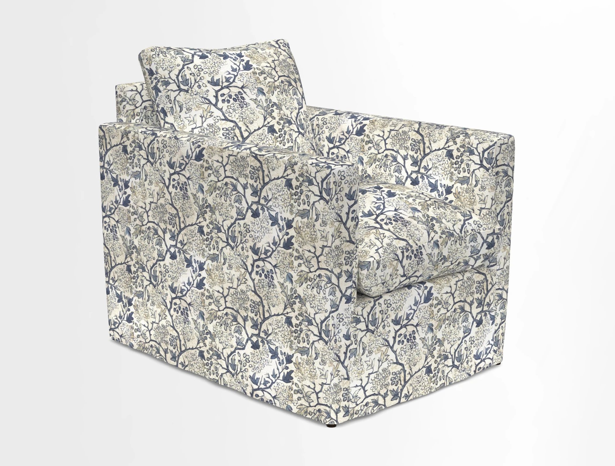 Heyshott Chair in Two Tone Plain Biscuit. Loose cover option available