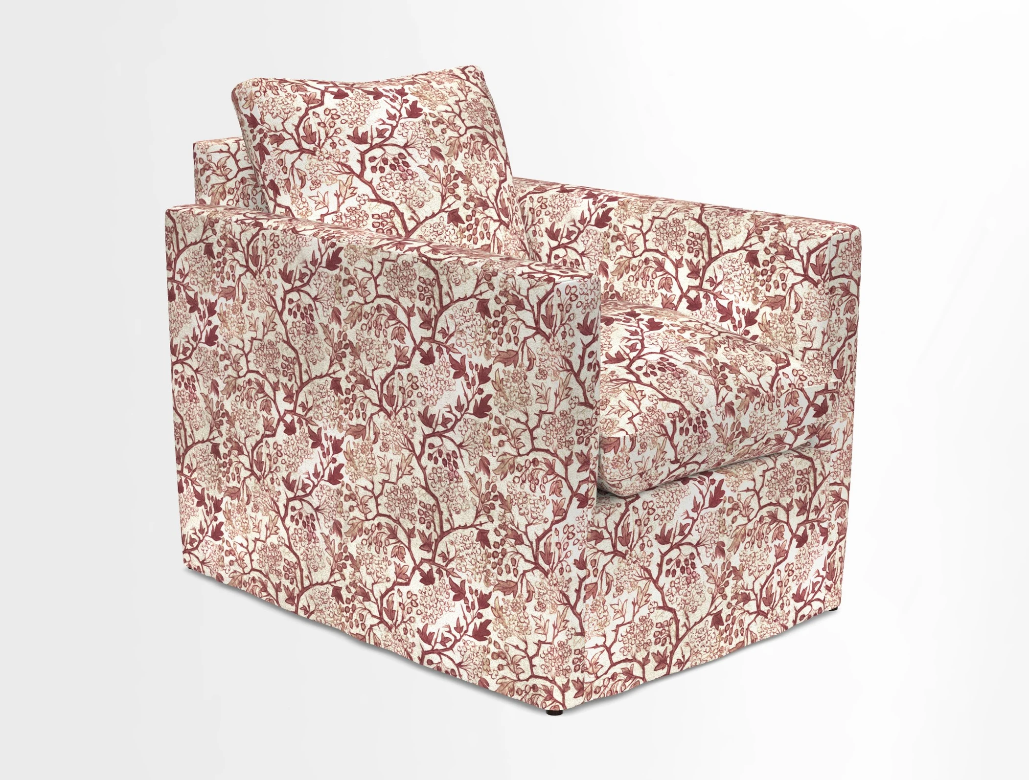 Heyshott Chair in Two Tone Plain Biscuit. Loose cover option available