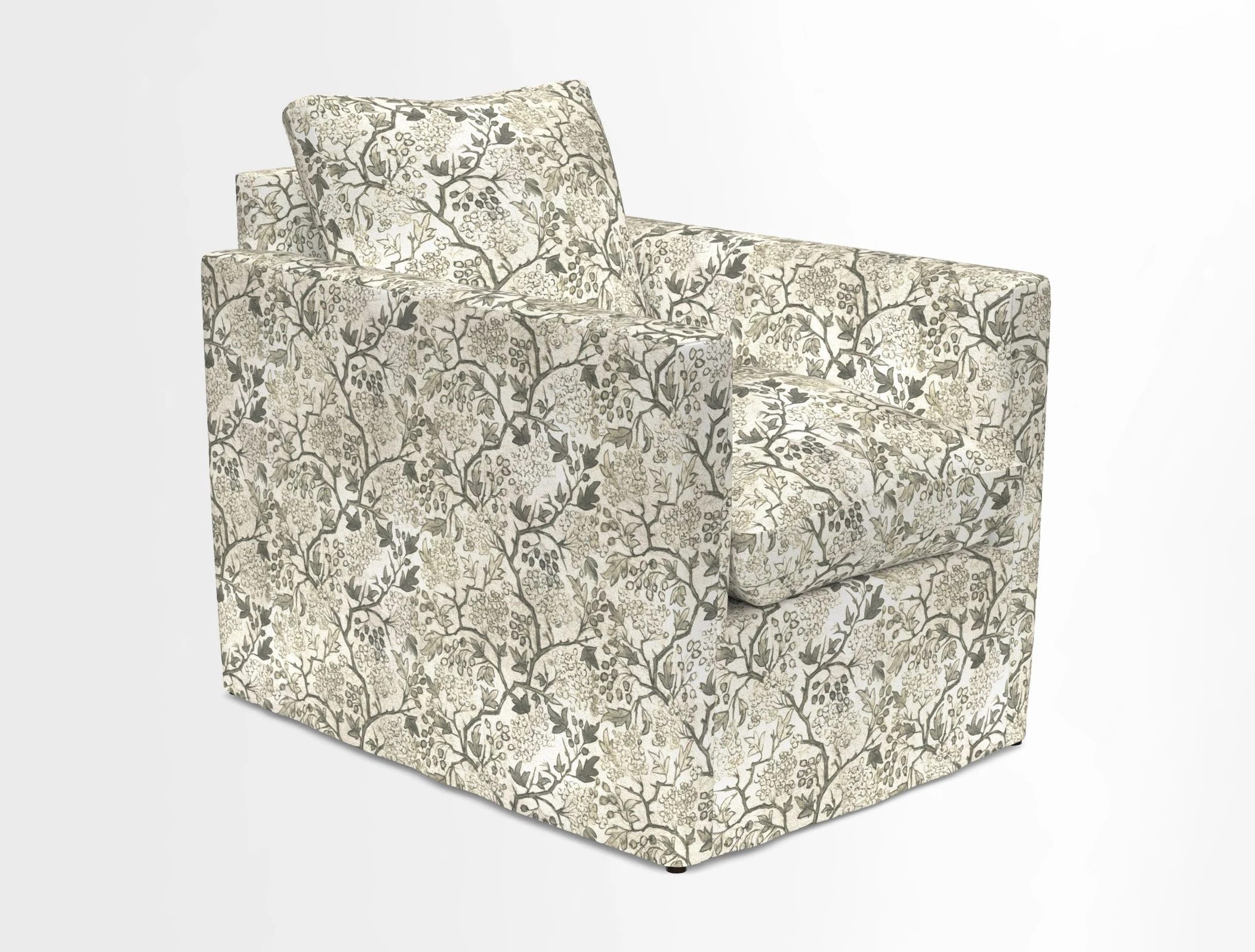 Heyshott Chair in Two Tone Plain Biscuit. Loose cover option available