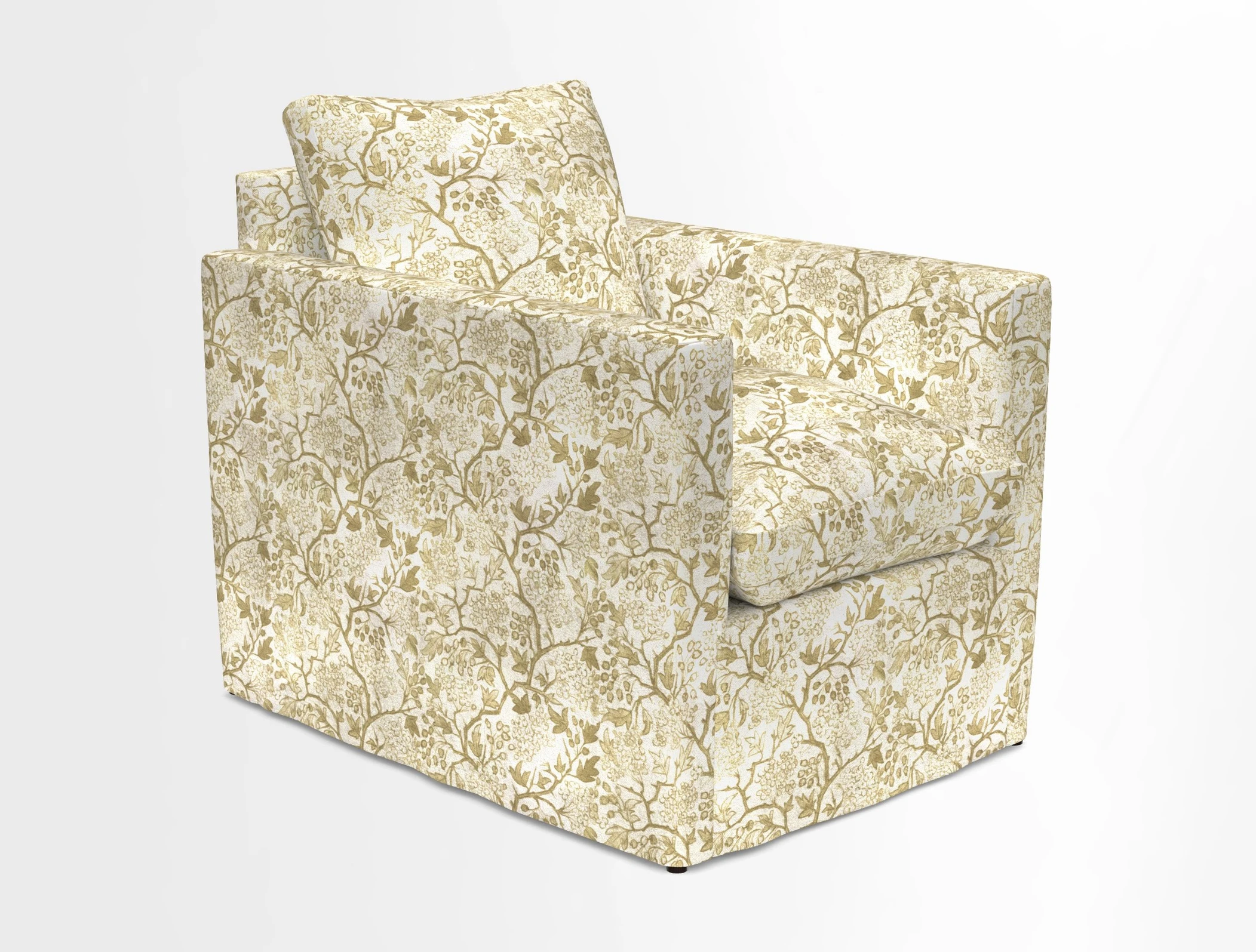 Heyshott Chair in Two Tone Plain Biscuit. Loose cover option available