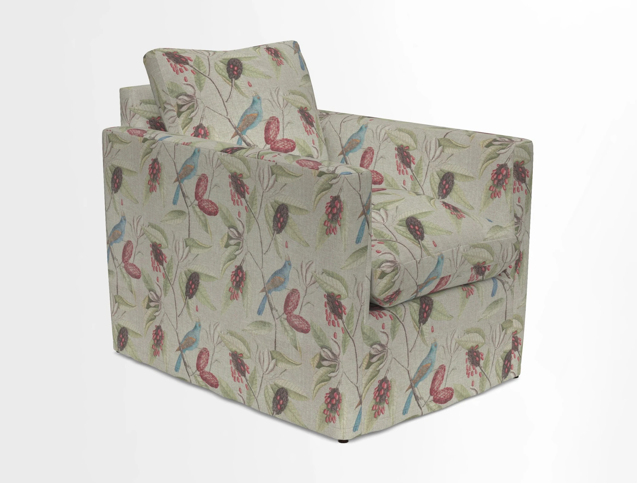 Heyshott Chair in Two Tone Plain Biscuit. Loose cover option available