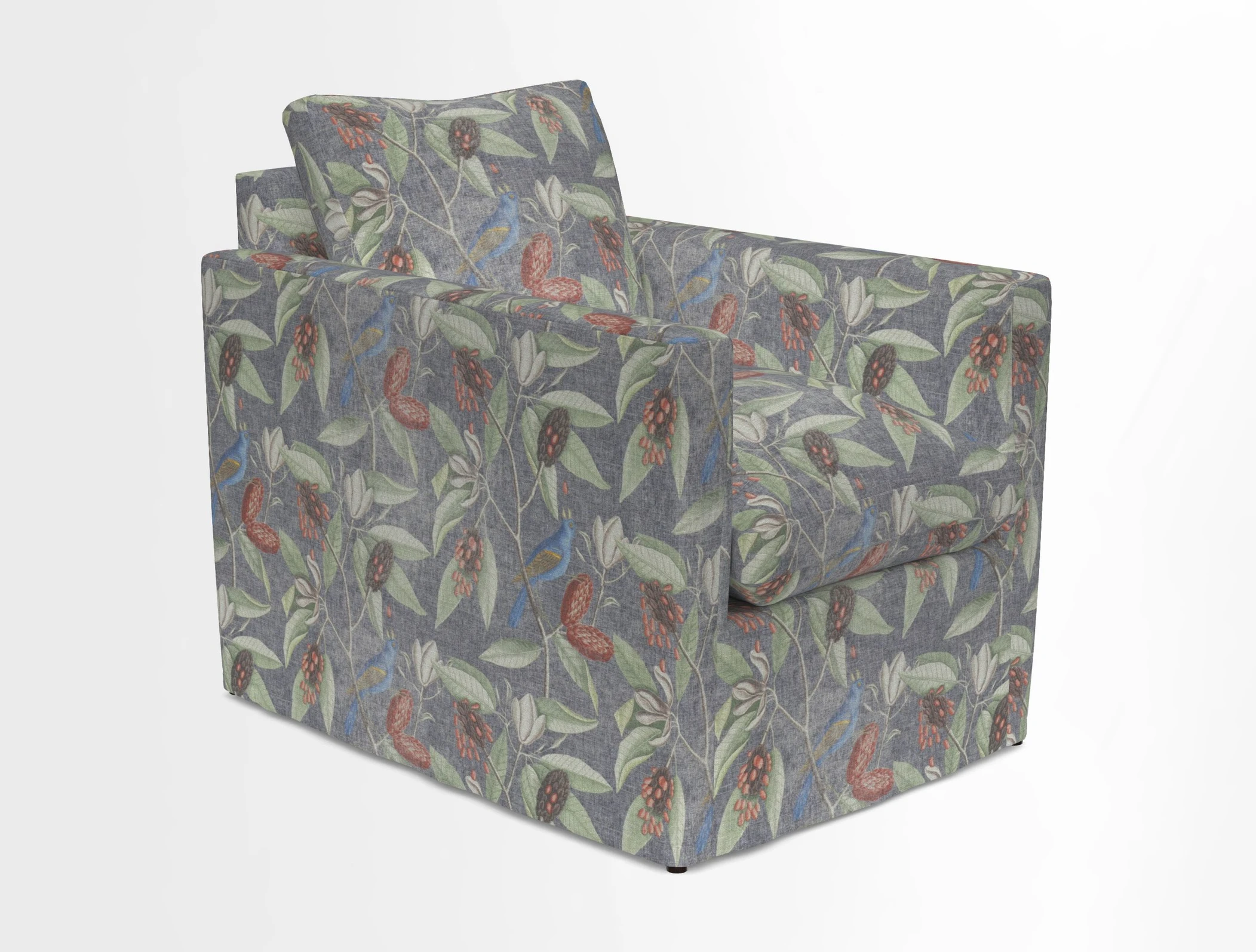 Heyshott Chair in Two Tone Plain Biscuit. Loose cover option available