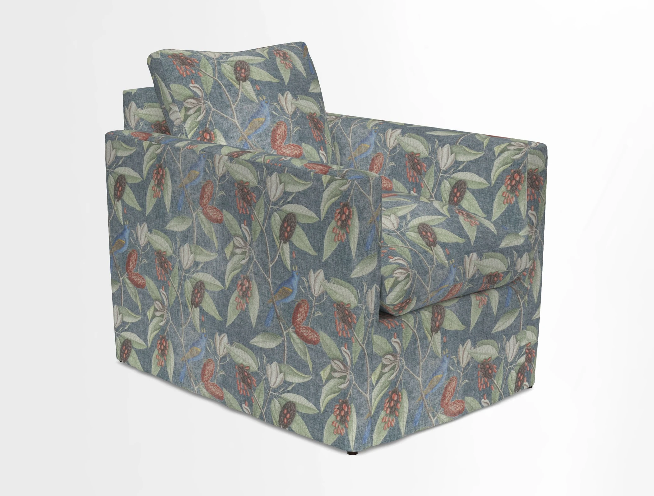 Heyshott Chair in Two Tone Plain Biscuit. Loose cover option available
