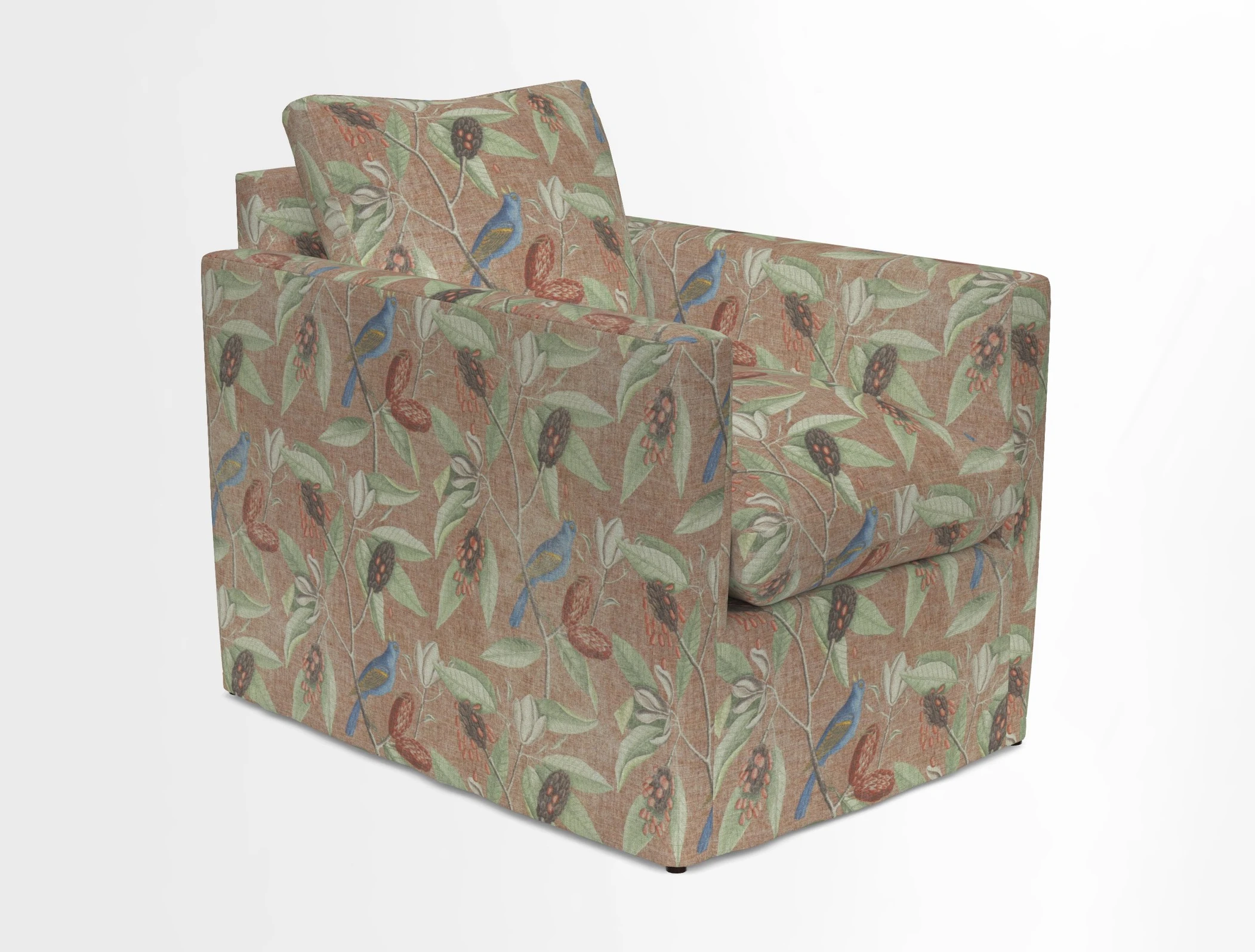 Heyshott Chair in Two Tone Plain Biscuit. Loose cover option available