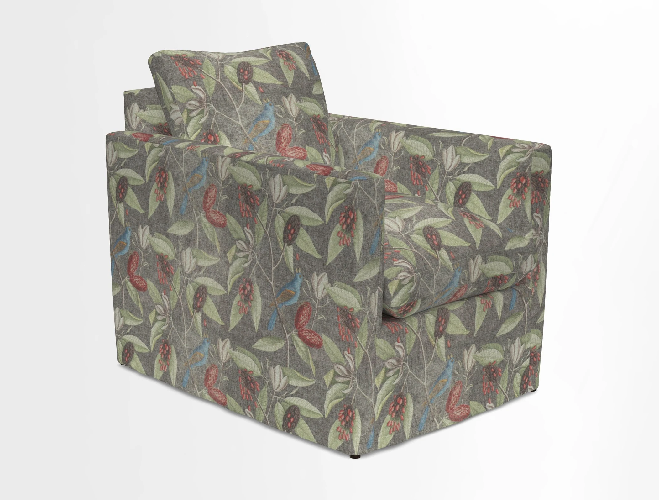 Heyshott Chair in Two Tone Plain Biscuit. Loose cover option available