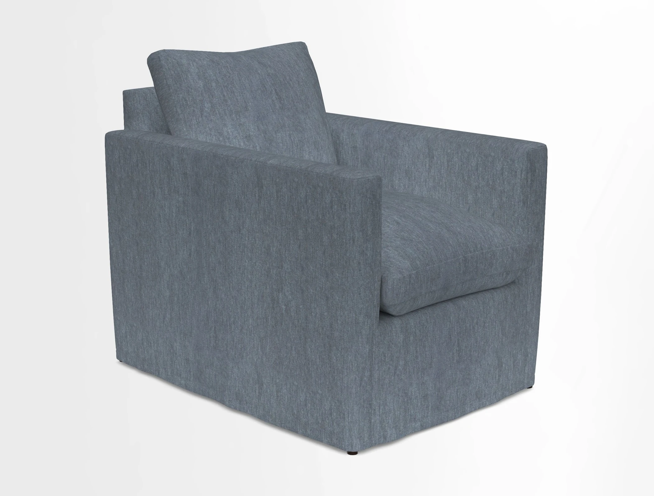 Heyshott Chair in Two Tone Plain Biscuit. Loose cover option available