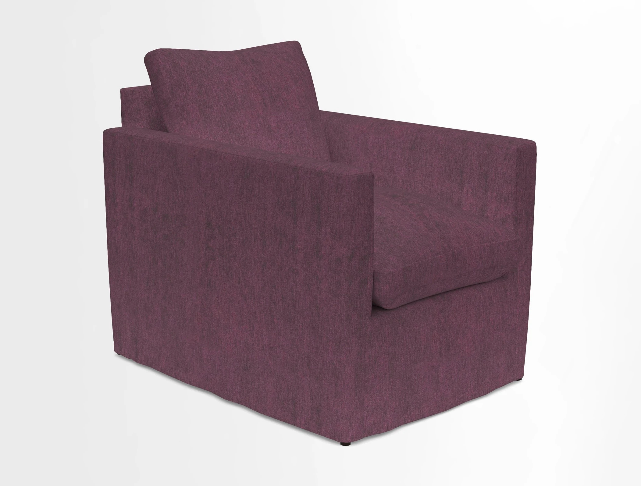 Heyshott Chair in Two Tone Plain Biscuit. Loose cover option available