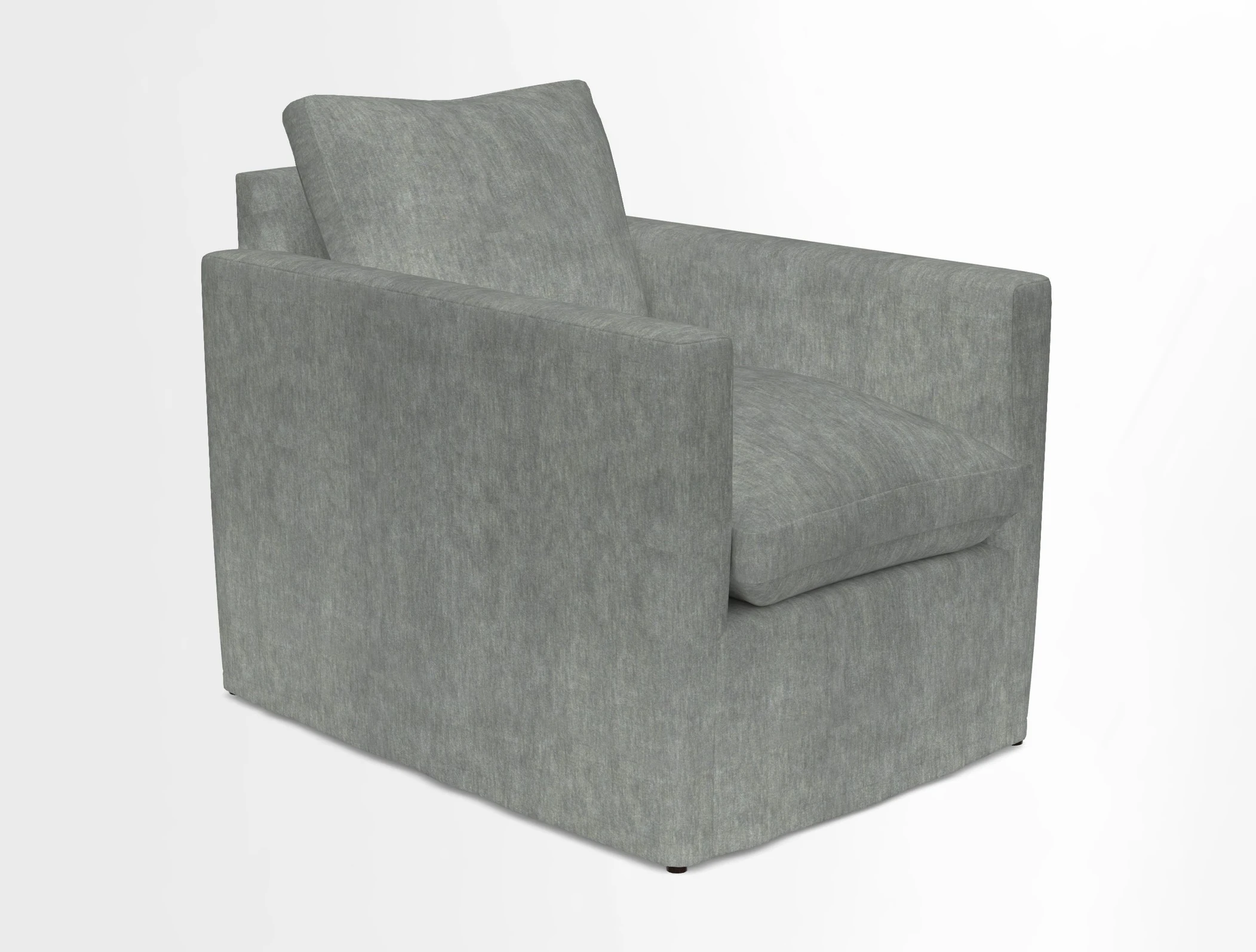 Heyshott Chair in Two Tone Plain Biscuit. Loose cover option available