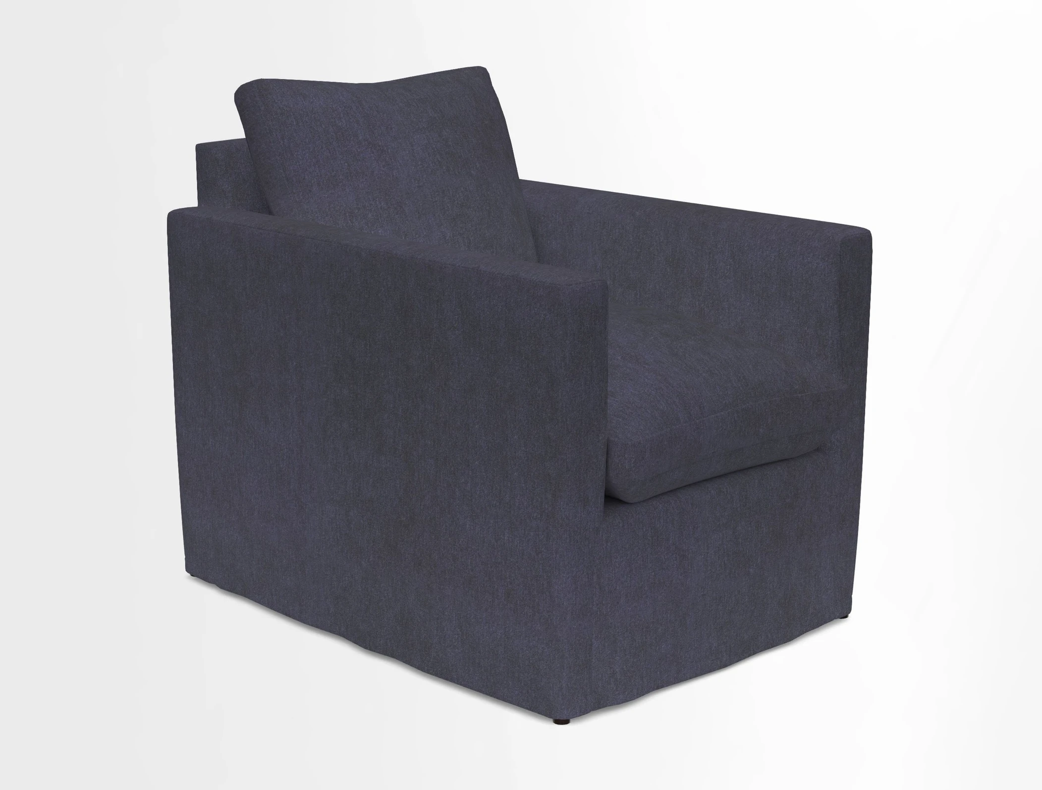 Heyshott Chair in Two Tone Plain Biscuit. Loose cover option available