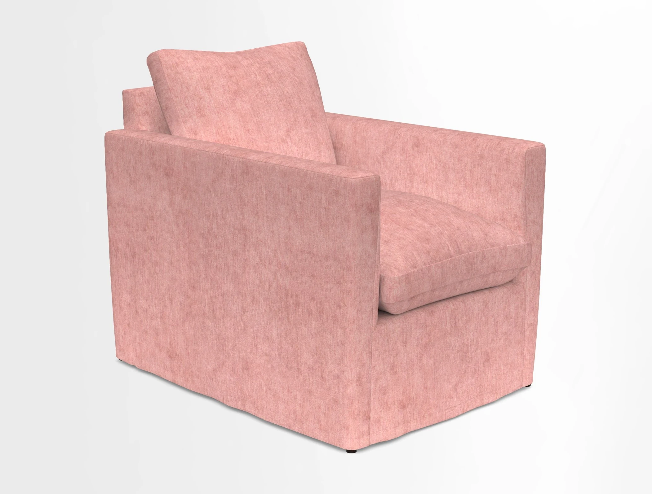 Heyshott Chair in Two Tone Plain Biscuit. Loose cover option available