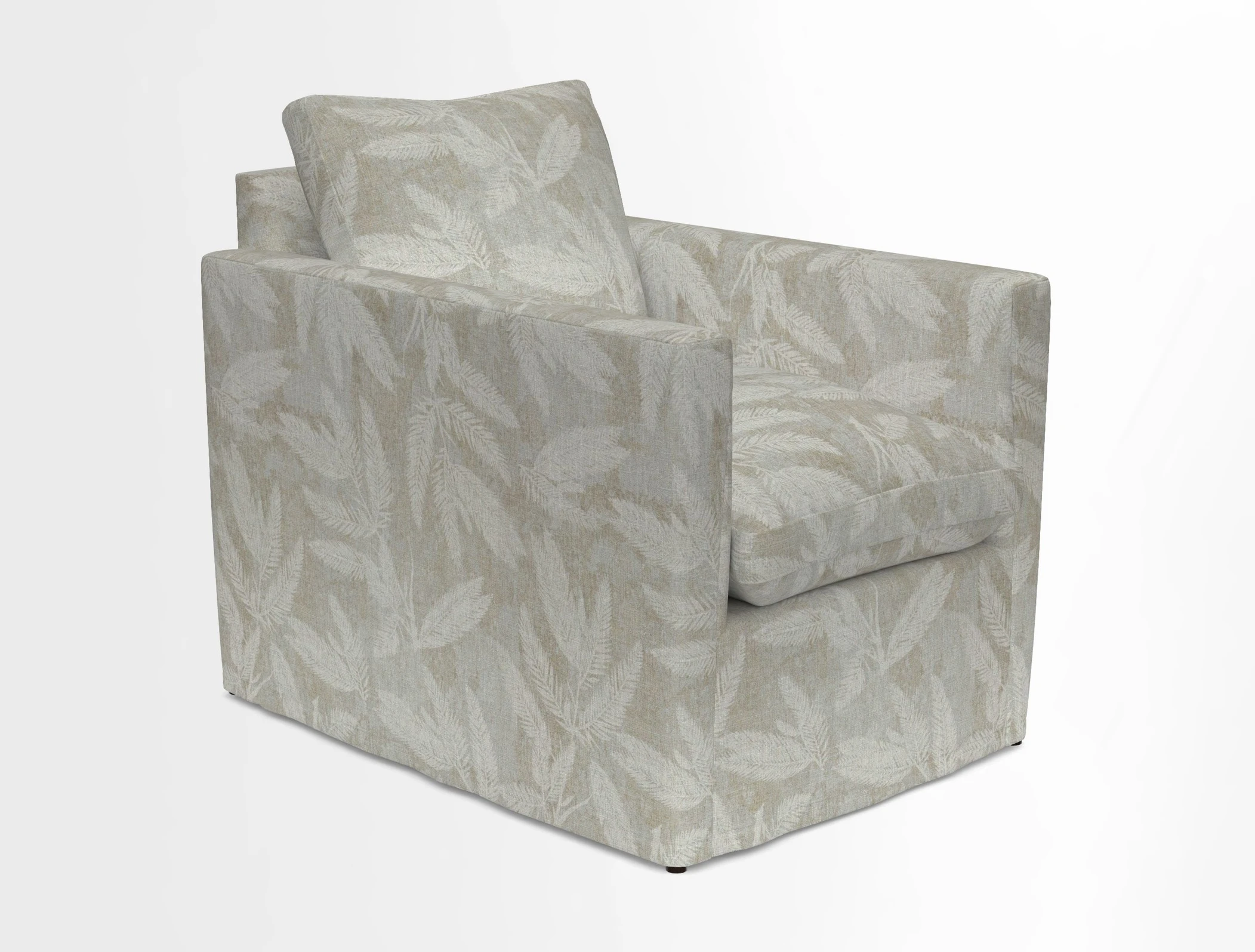 Heyshott Chair in Two Tone Plain Biscuit. Loose cover option available