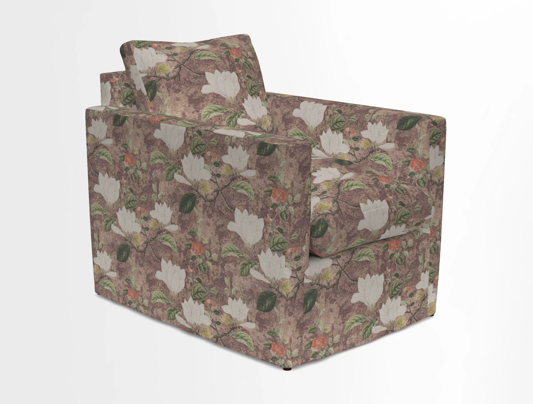 Heyshott Chair in Two Tone Plain Biscuit. Loose cover option available