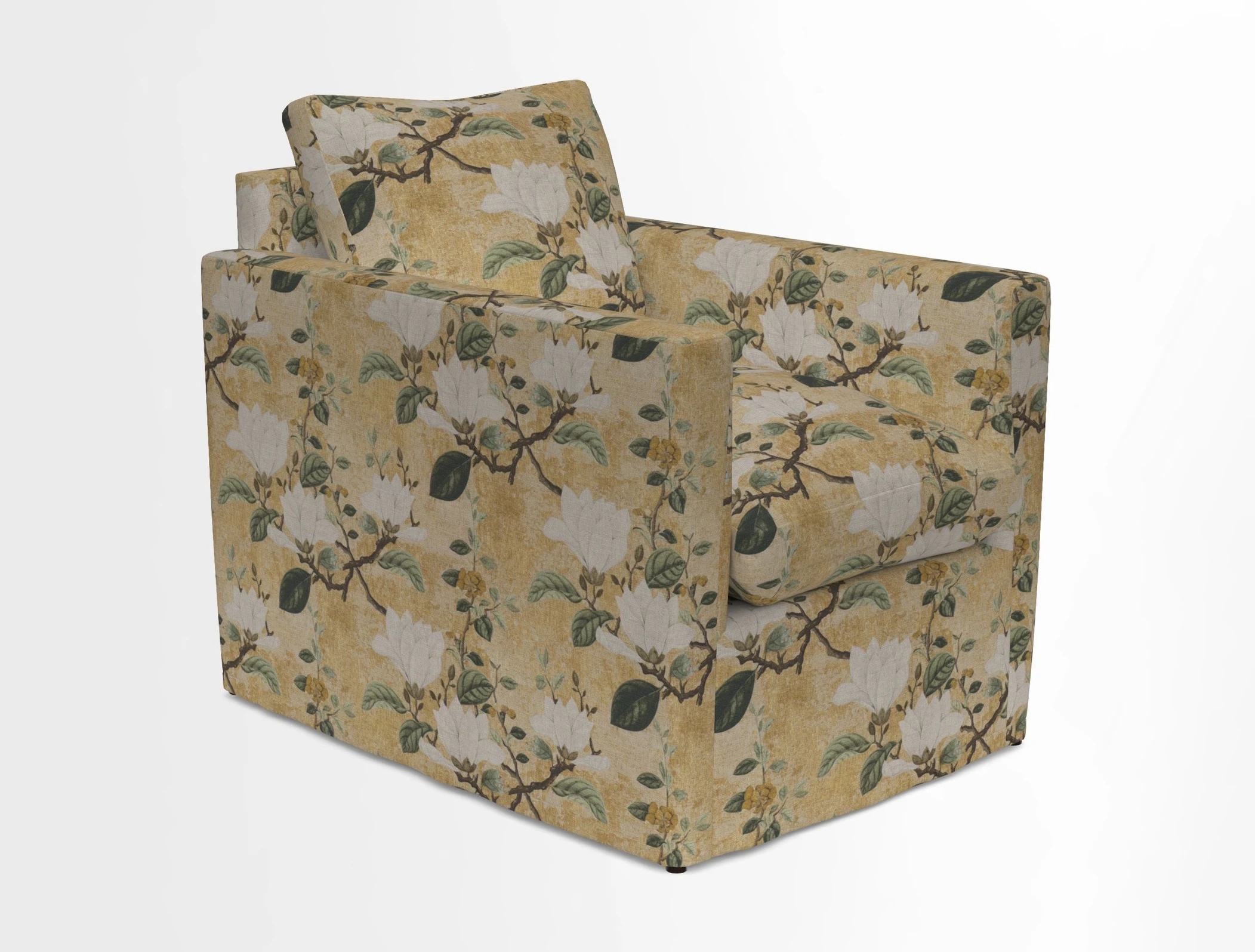 Heyshott Chair in Two Tone Plain Biscuit. Loose cover option available