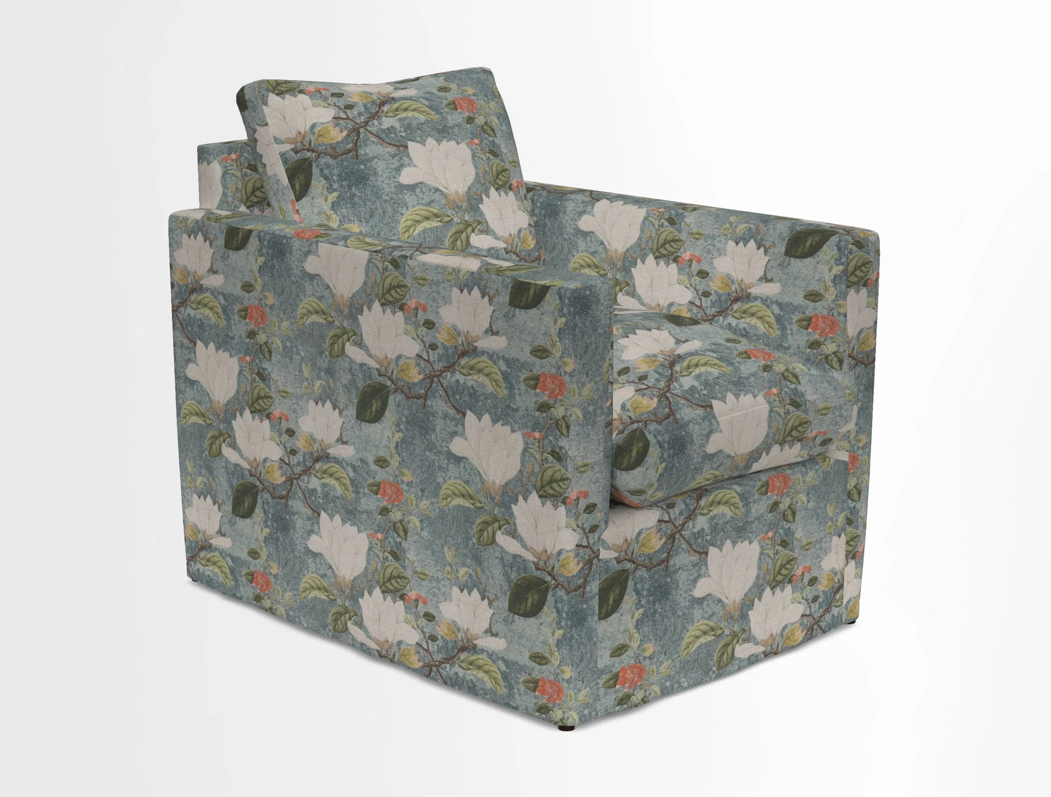 Heyshott Chair in Two Tone Plain Biscuit. Loose cover option available