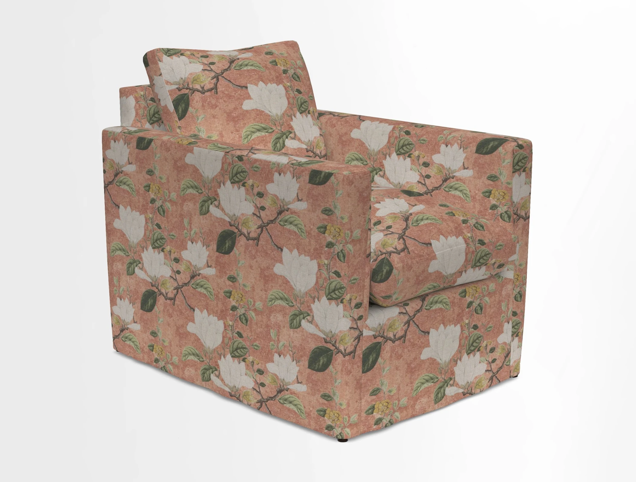 Heyshott Chair in Two Tone Plain Biscuit. Loose cover option available
