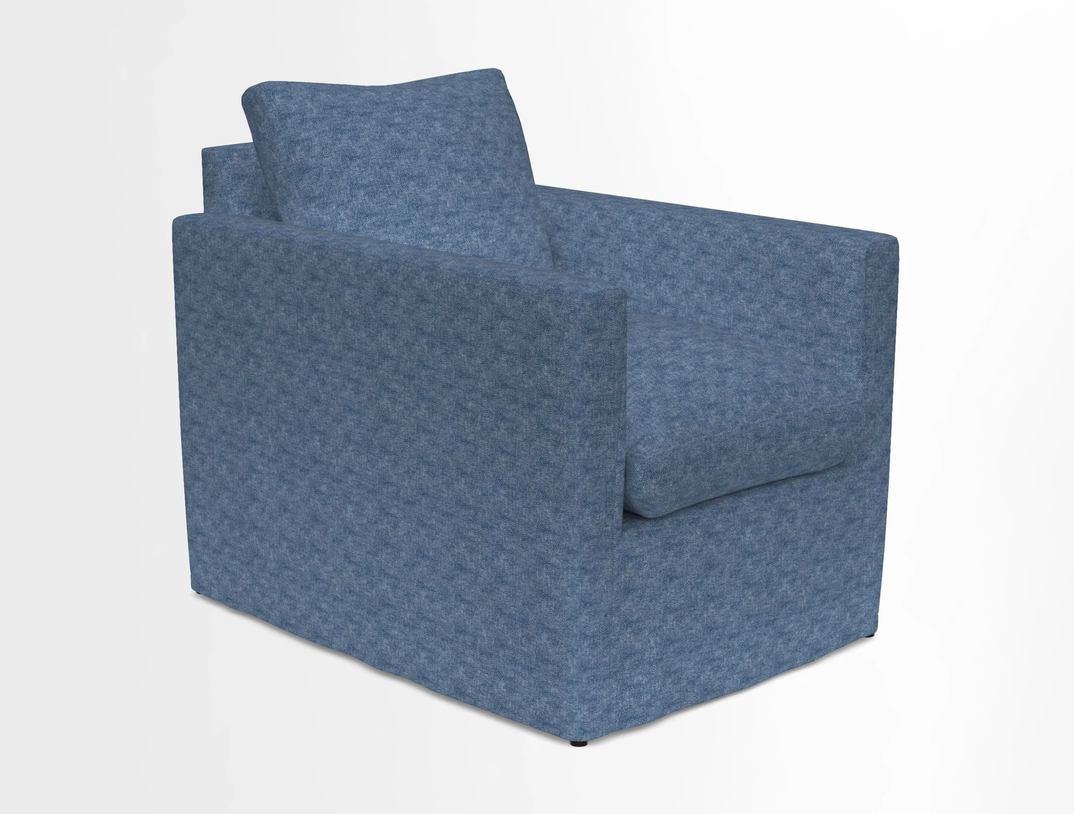 Heyshott Chair in Two Tone Plain Biscuit. Loose cover option available