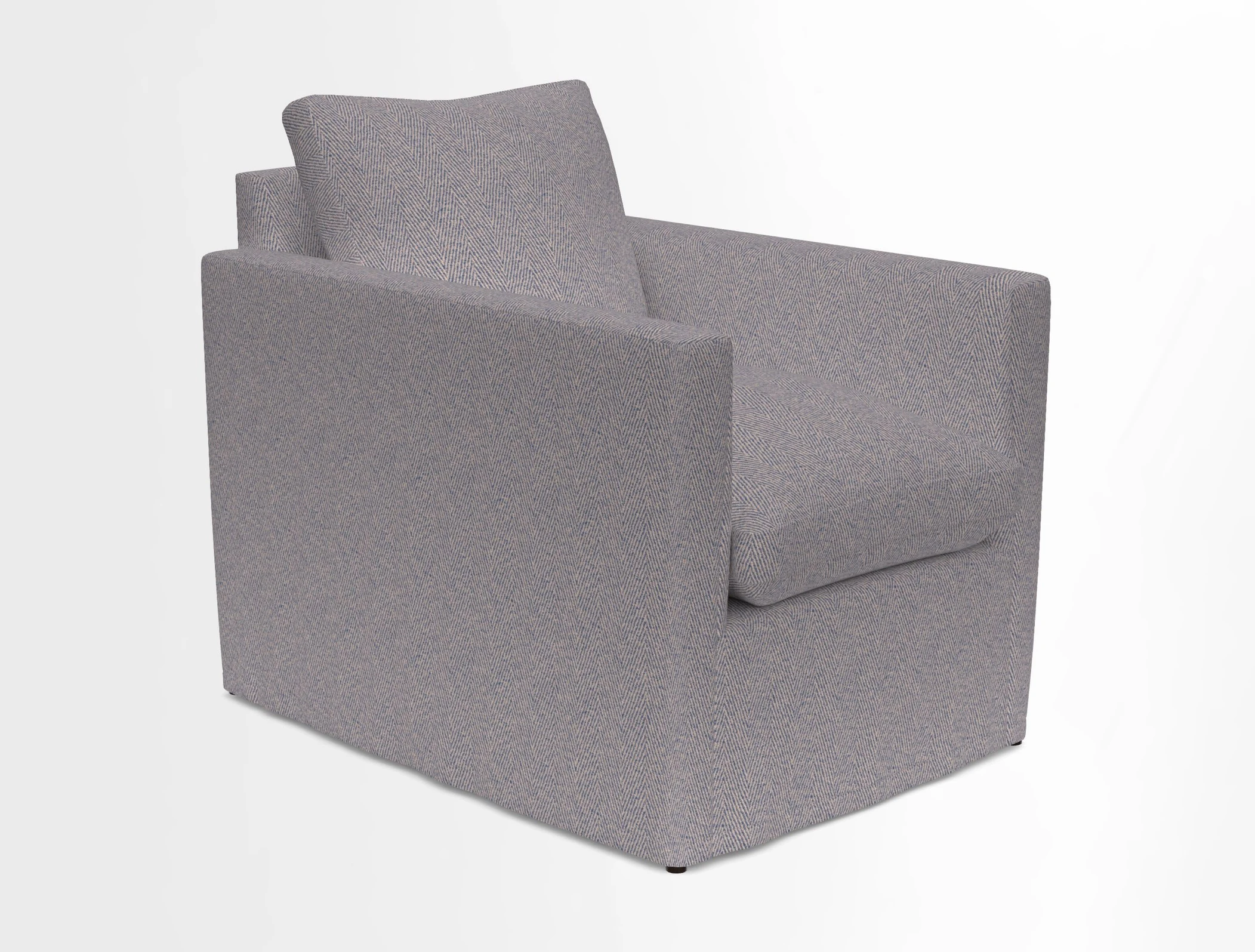 Heyshott Chair in Two Tone Plain Biscuit. Loose cover option available