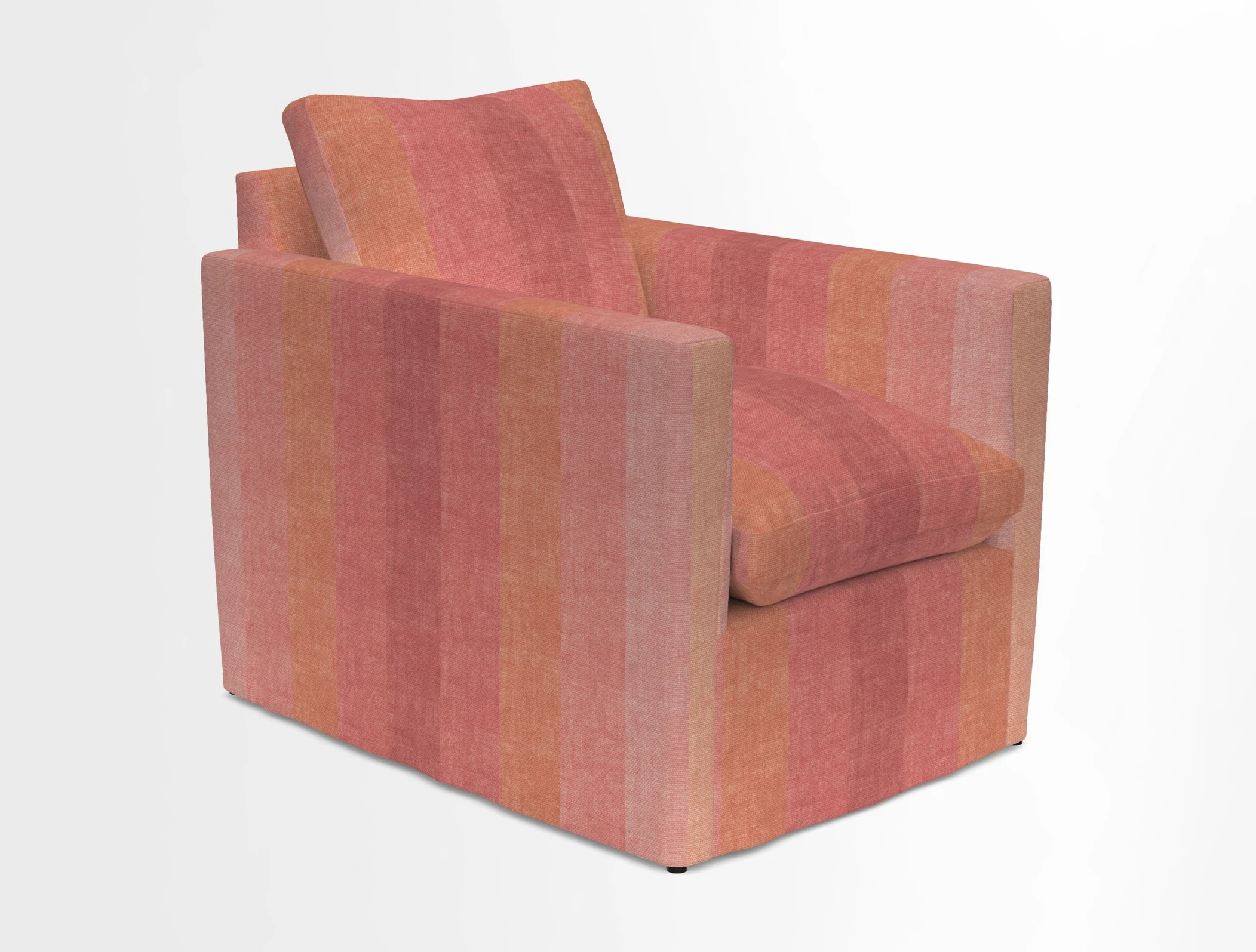 Heyshott Chair in Two Tone Plain Biscuit. Loose cover option available