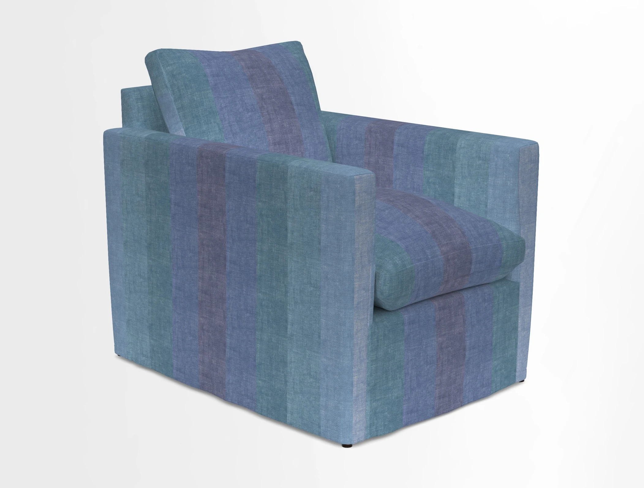 Heyshott Chair in Two Tone Plain Biscuit. Loose cover option available