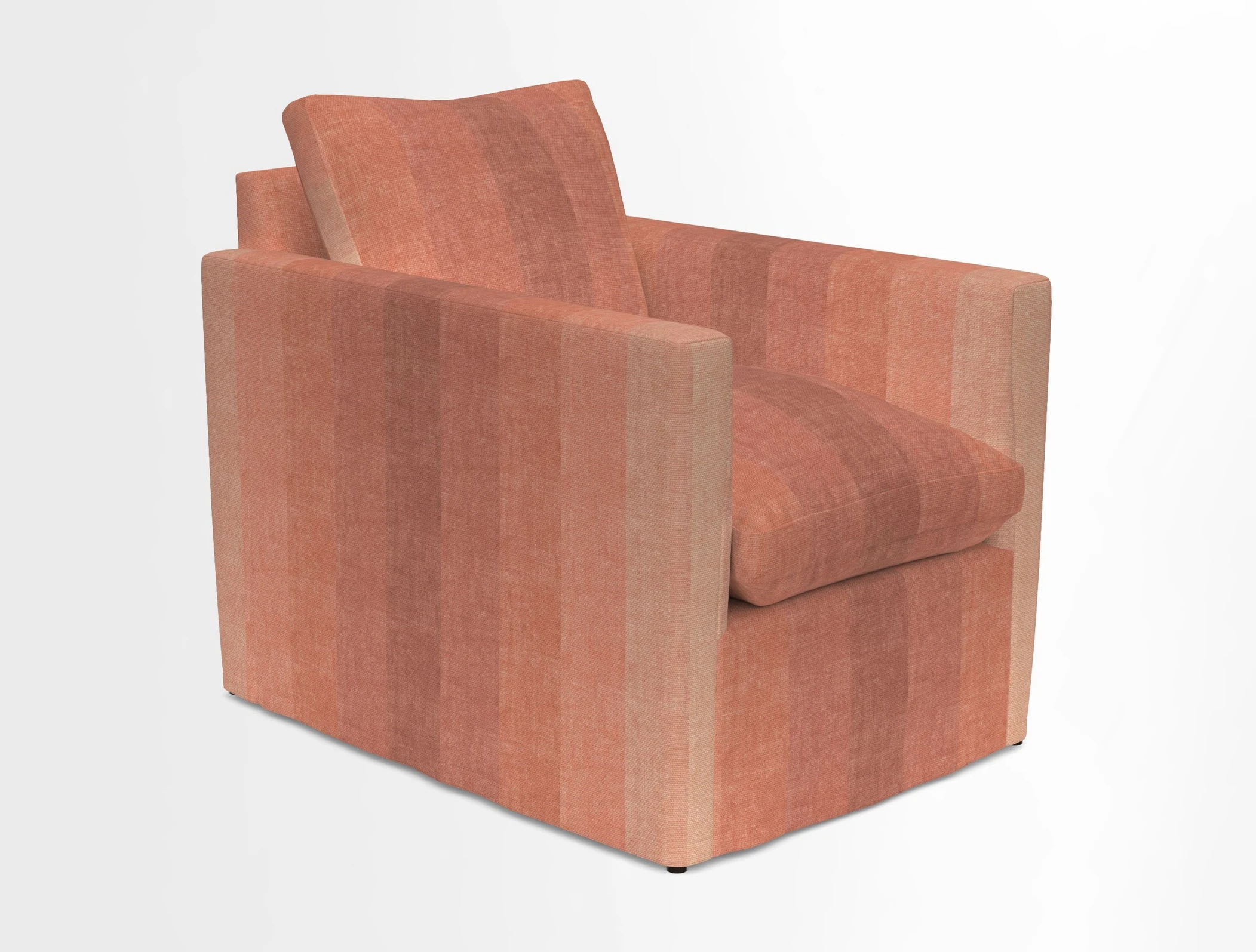 Heyshott Chair in Two Tone Plain Biscuit. Loose cover option available