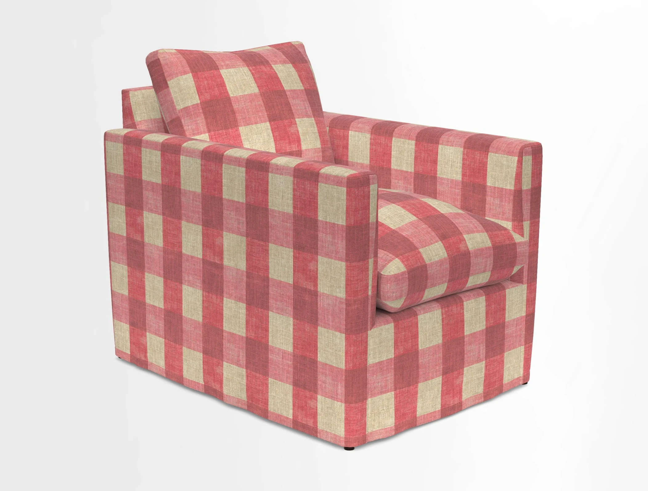 Heyshott Chair in Two Tone Plain Biscuit. Loose cover option available