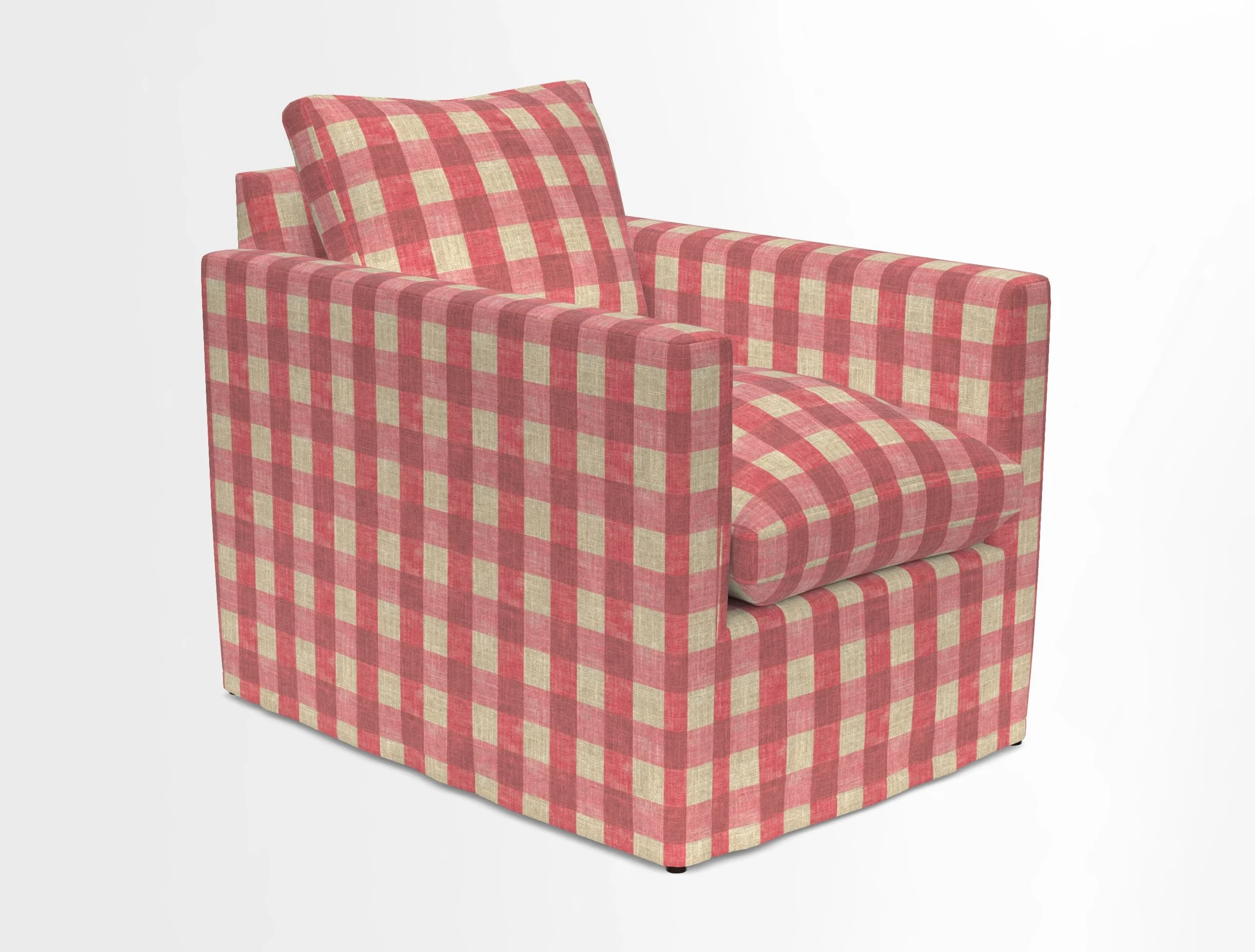 Heyshott Chair in Two Tone Plain Biscuit. Loose cover option available
