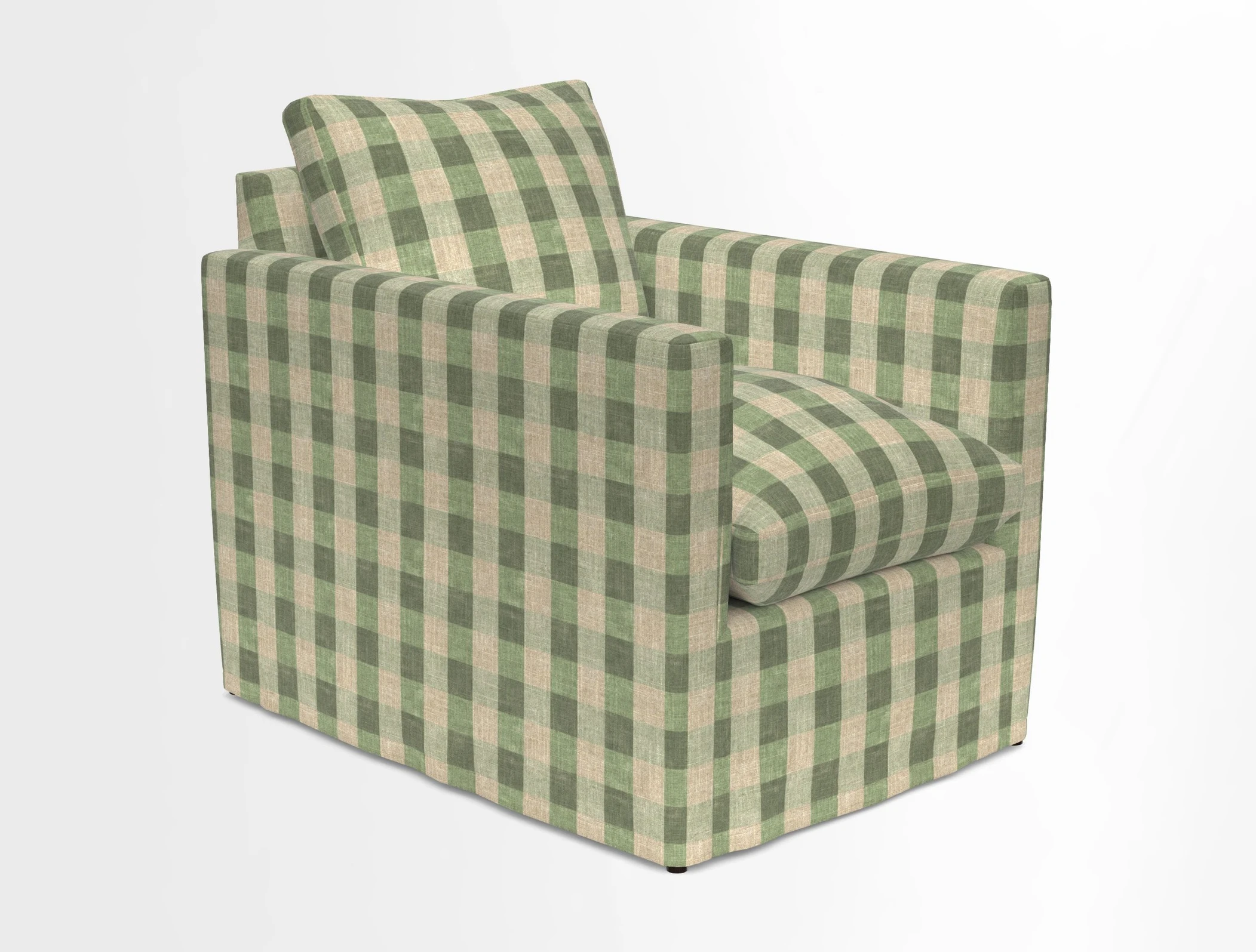 Heyshott Chair in Two Tone Plain Biscuit. Loose cover option available