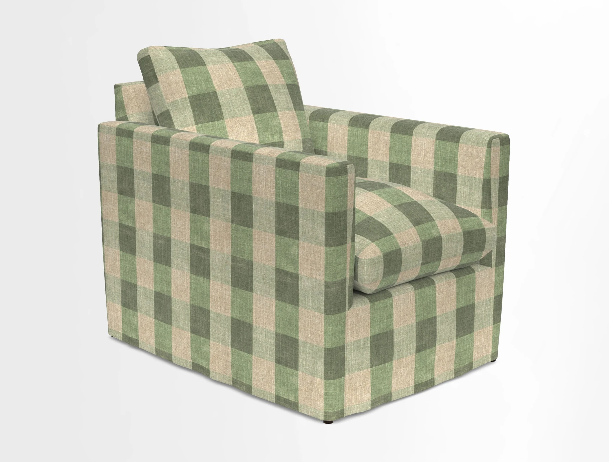 Heyshott Chair in Two Tone Plain Biscuit. Loose cover option available