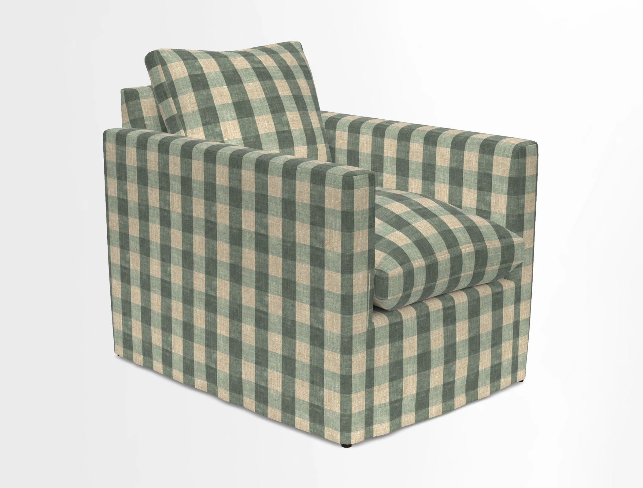 Heyshott Chair in Two Tone Plain Biscuit. Loose cover option available