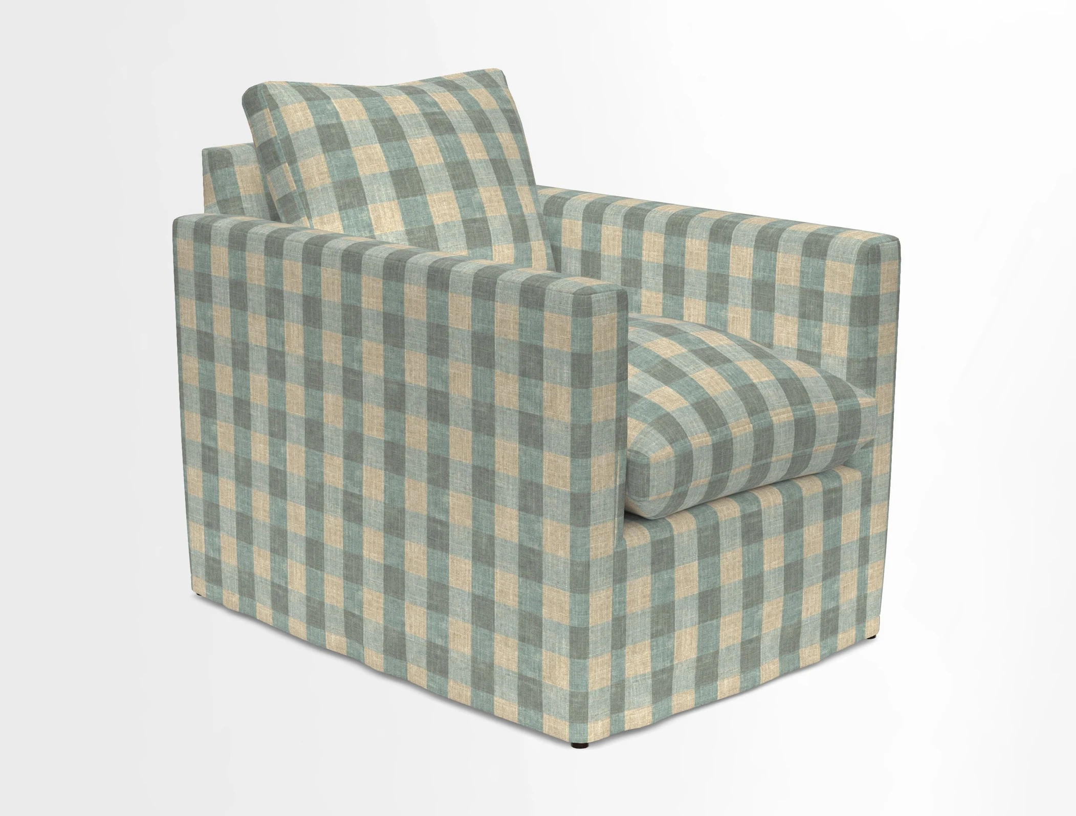 Heyshott Chair in Two Tone Plain Biscuit. Loose cover option available