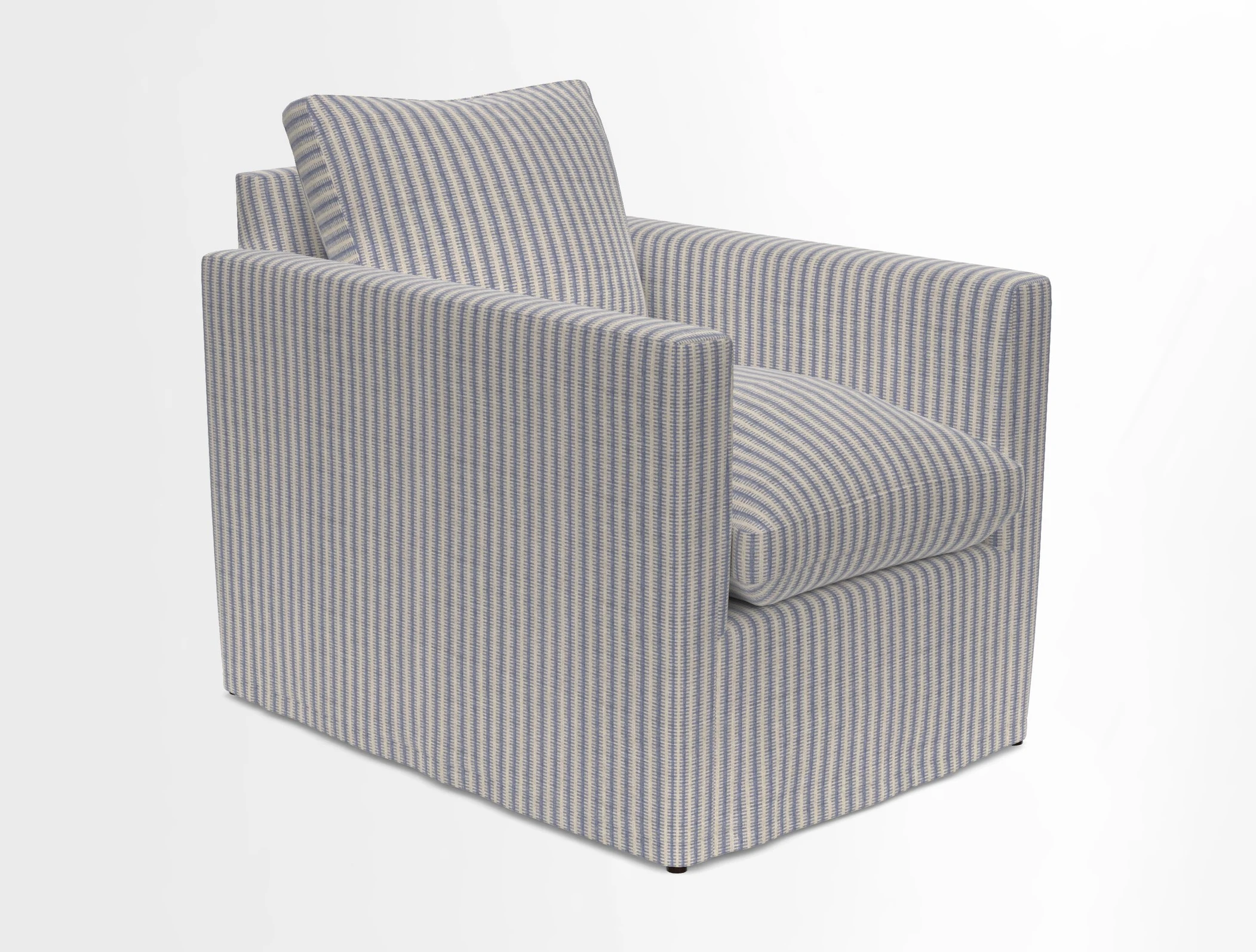 Heyshott Chair in Two Tone Plain Biscuit. Loose cover option available