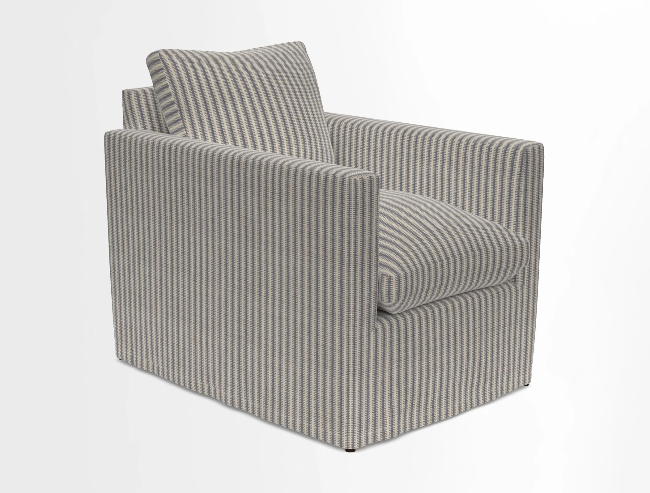 Heyshott Chair in Two Tone Plain Biscuit. Loose cover option available