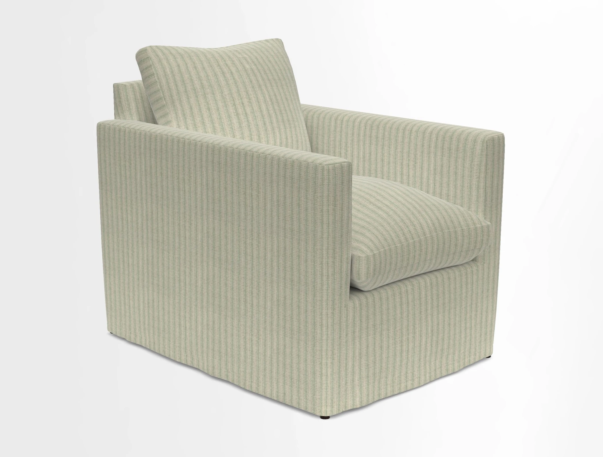 Heyshott Chair in Two Tone Plain Biscuit. Loose cover option available