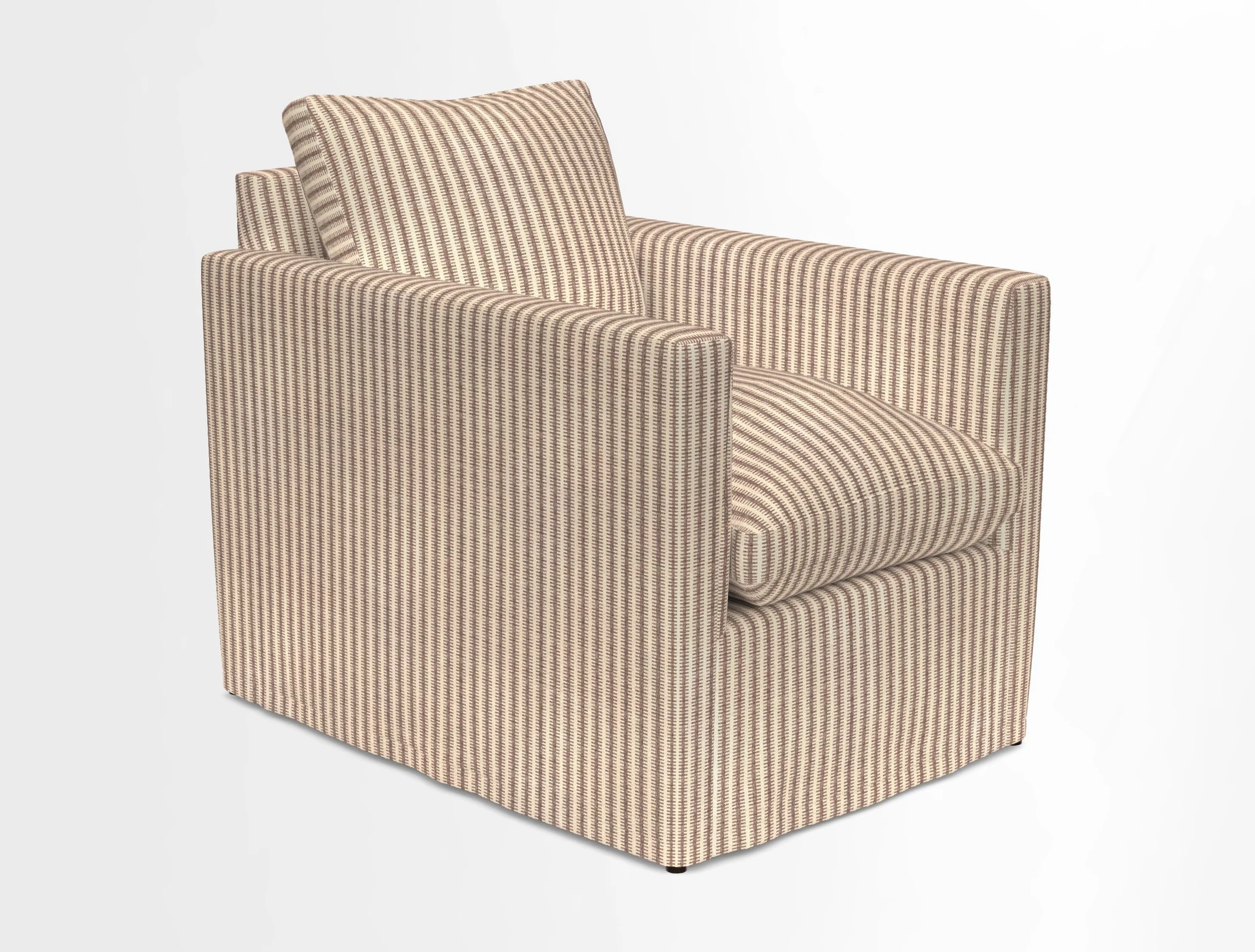 Heyshott Chair in Two Tone Plain Biscuit. Loose cover option available