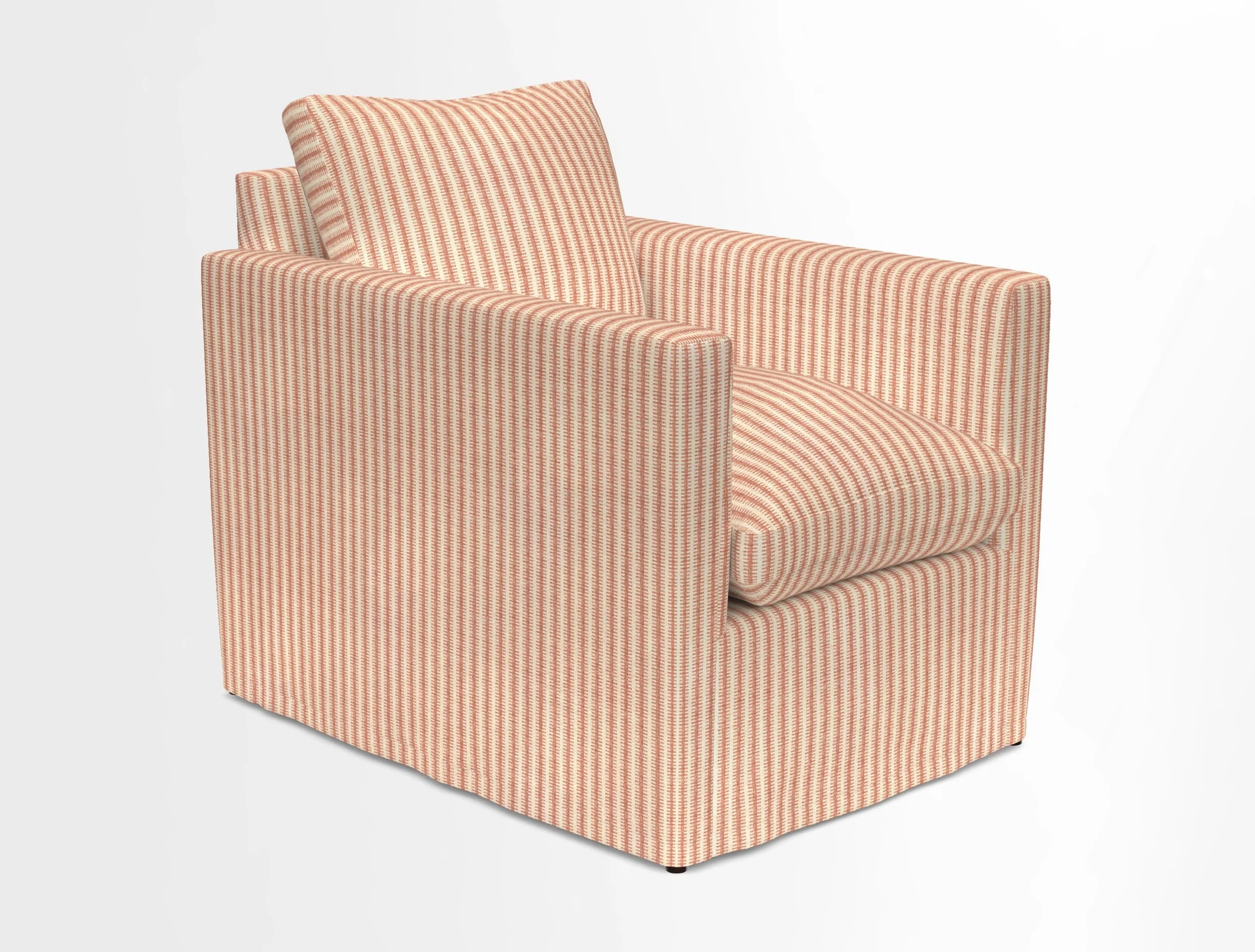 Heyshott Chair in Two Tone Plain Biscuit. Loose cover option available