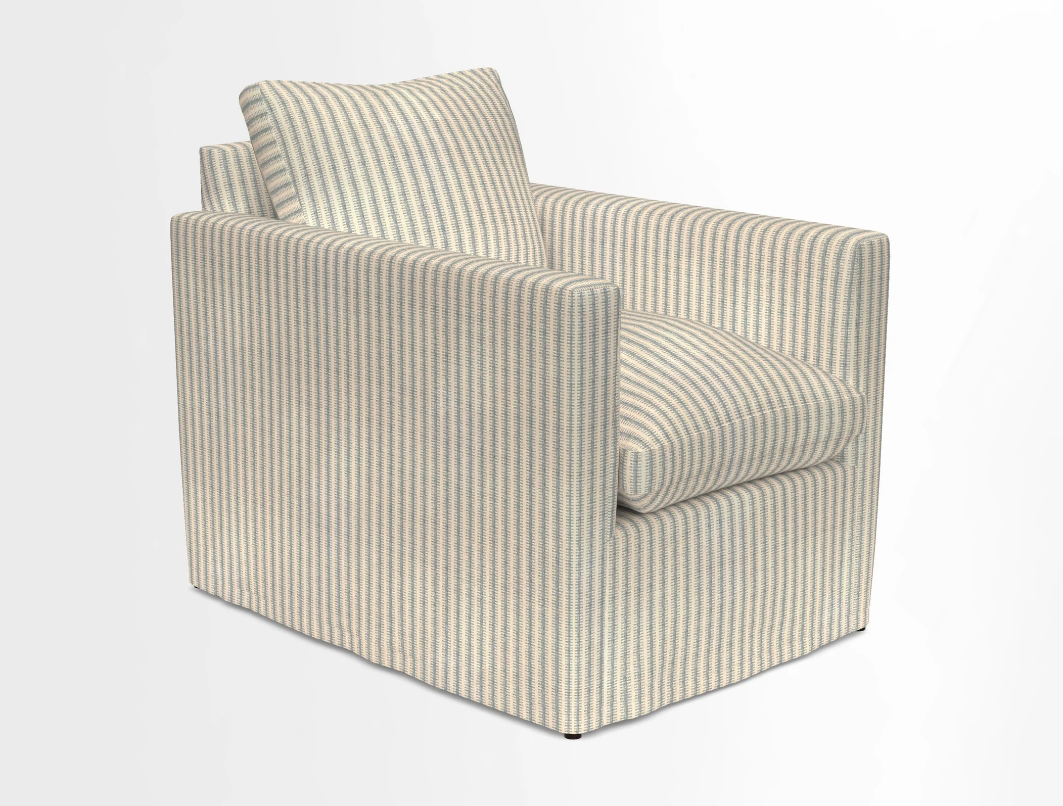 Heyshott Chair in Two Tone Plain Biscuit. Loose cover option available