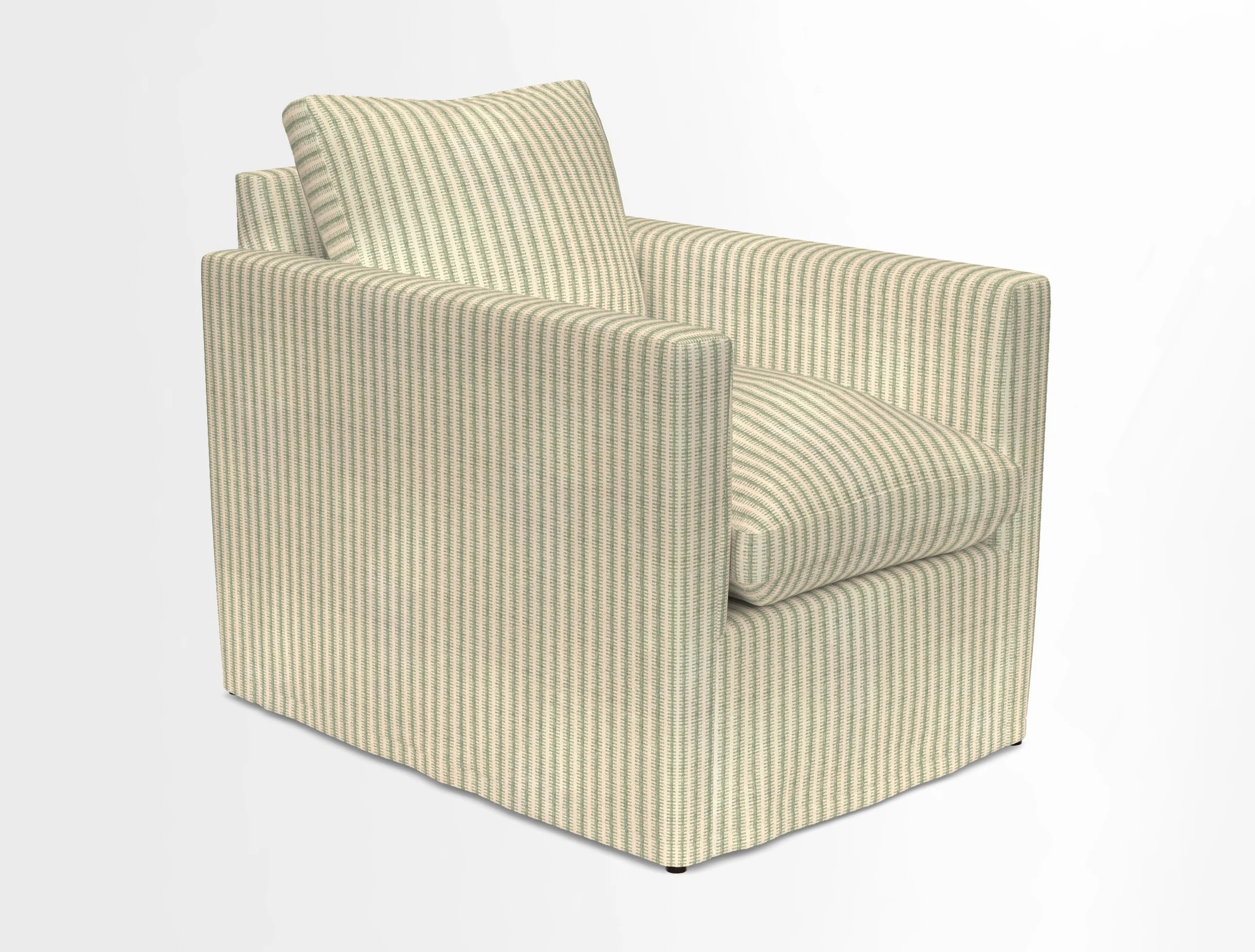 Heyshott Chair in Two Tone Plain Biscuit. Loose cover option available