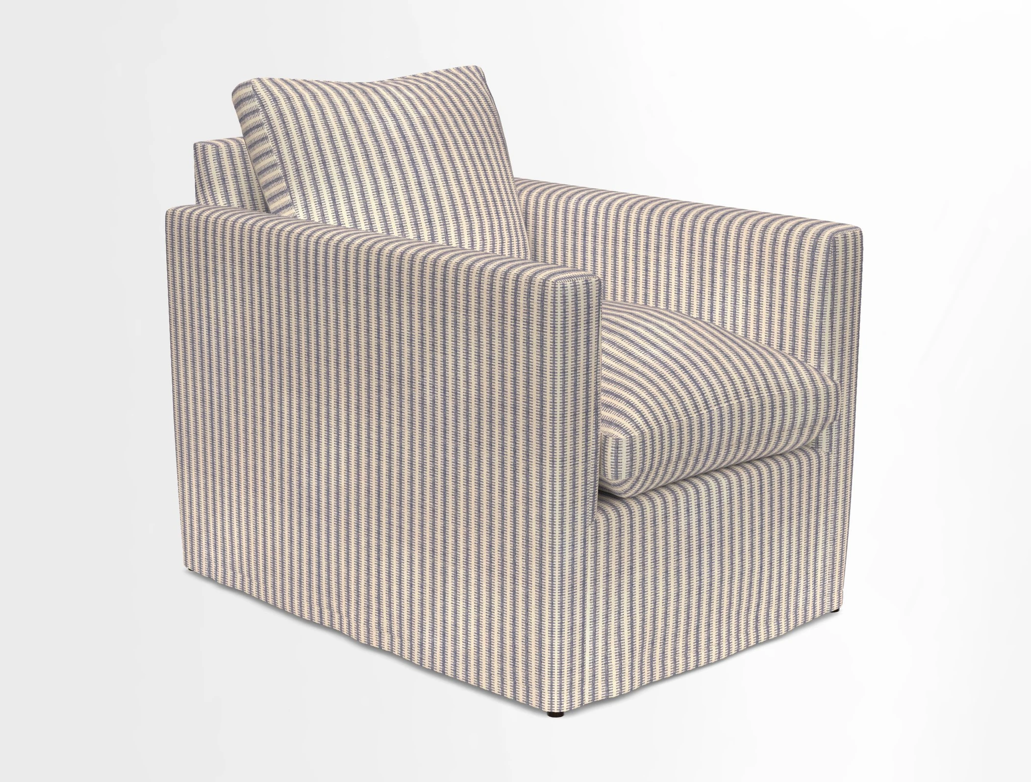Heyshott Chair in Two Tone Plain Biscuit. Loose cover option available