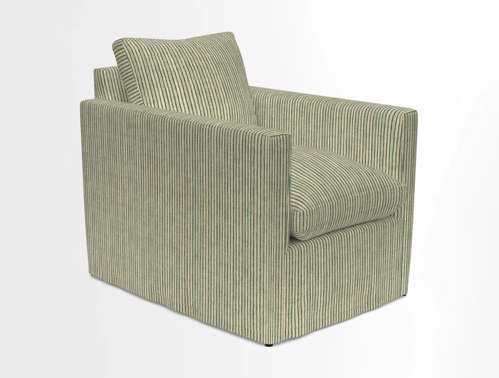 Heyshott Chair in Two Tone Plain Biscuit. Loose cover option available