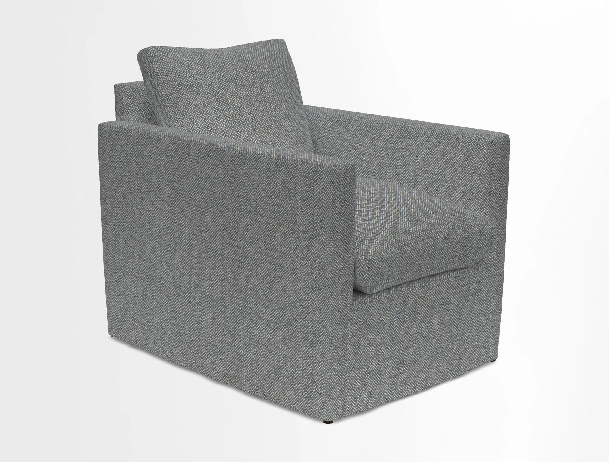 Heyshott Chair in Two Tone Plain Biscuit. Loose cover option available