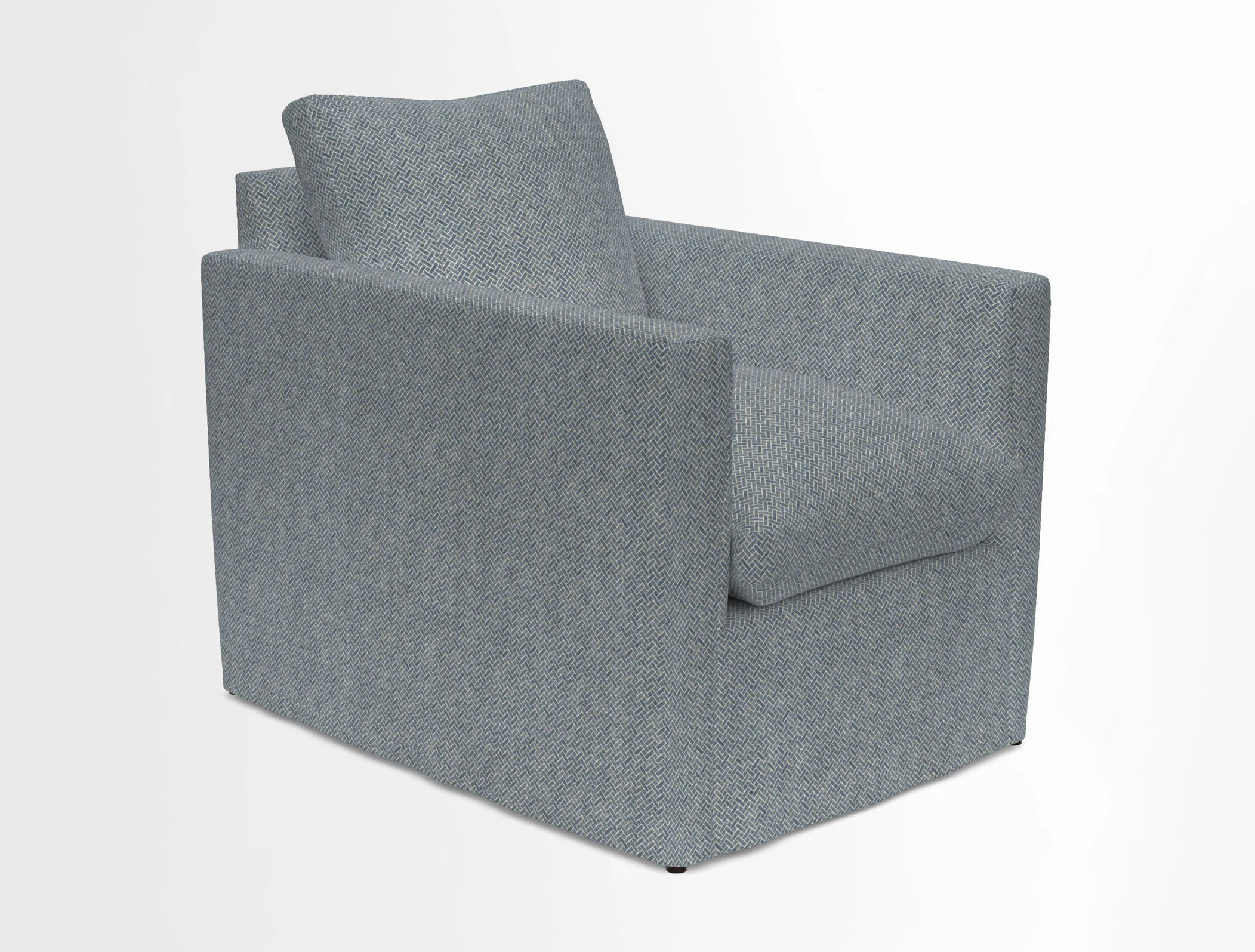 Heyshott Chair in Two Tone Plain Biscuit. Loose cover option available