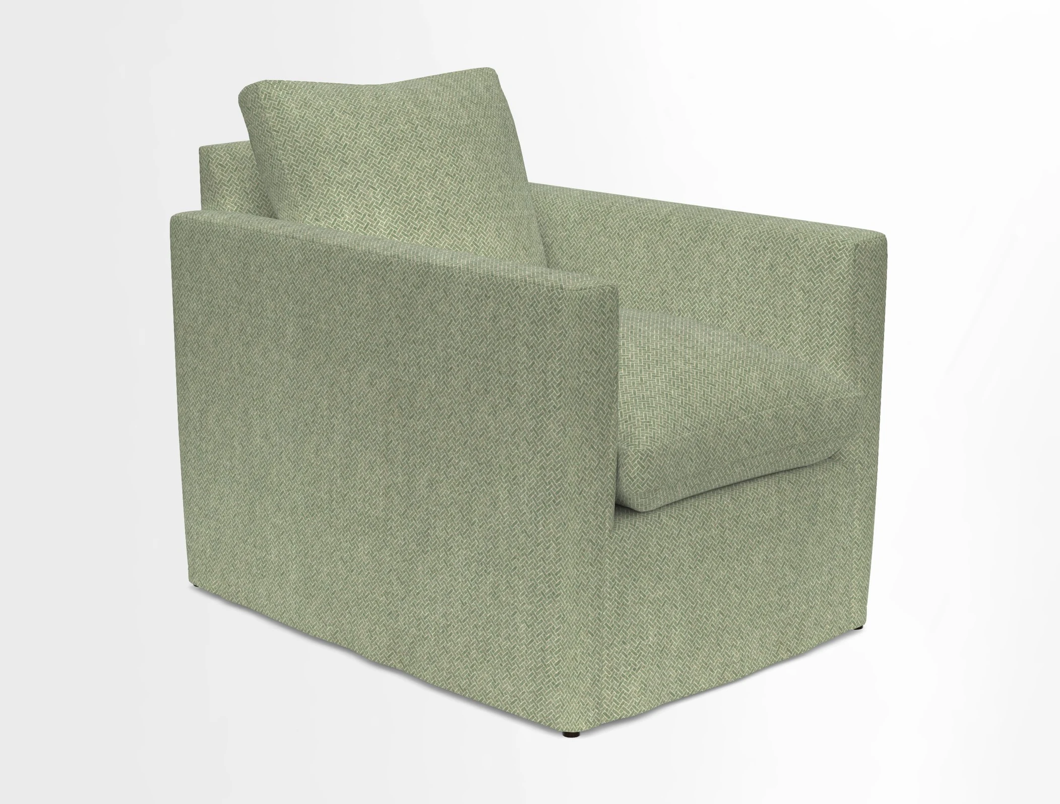 Heyshott Chair in Two Tone Plain Biscuit. Loose cover option available