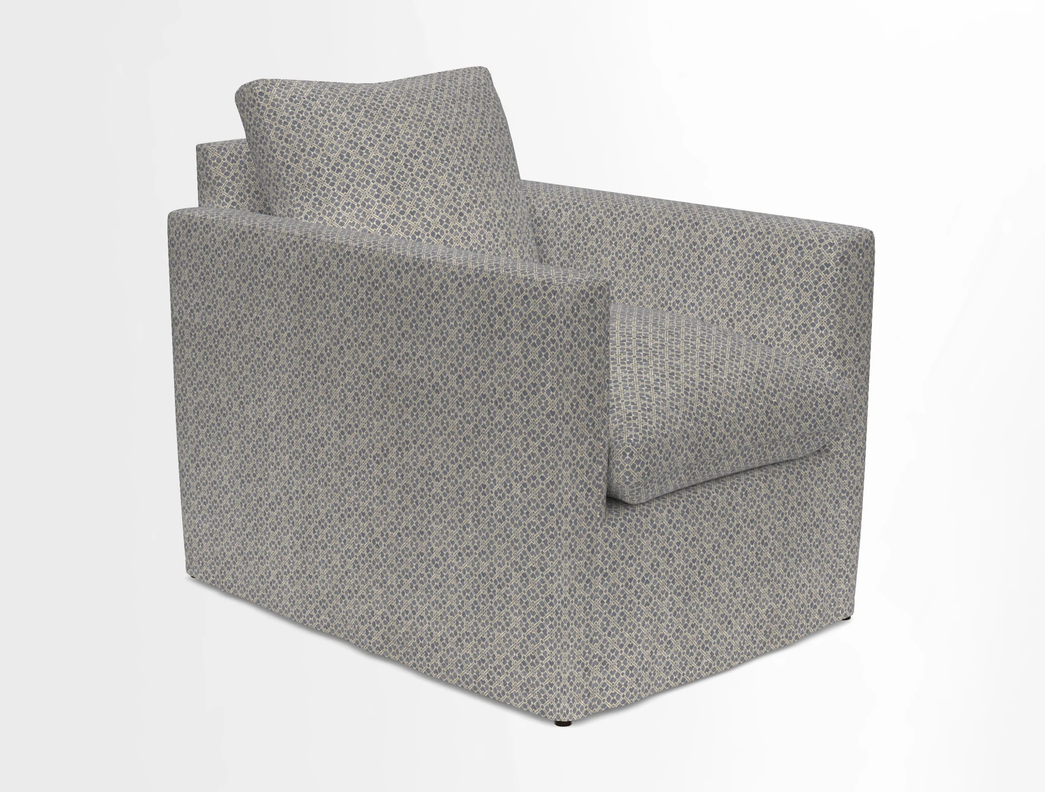 Heyshott Chair in Two Tone Plain Biscuit. Loose cover option available