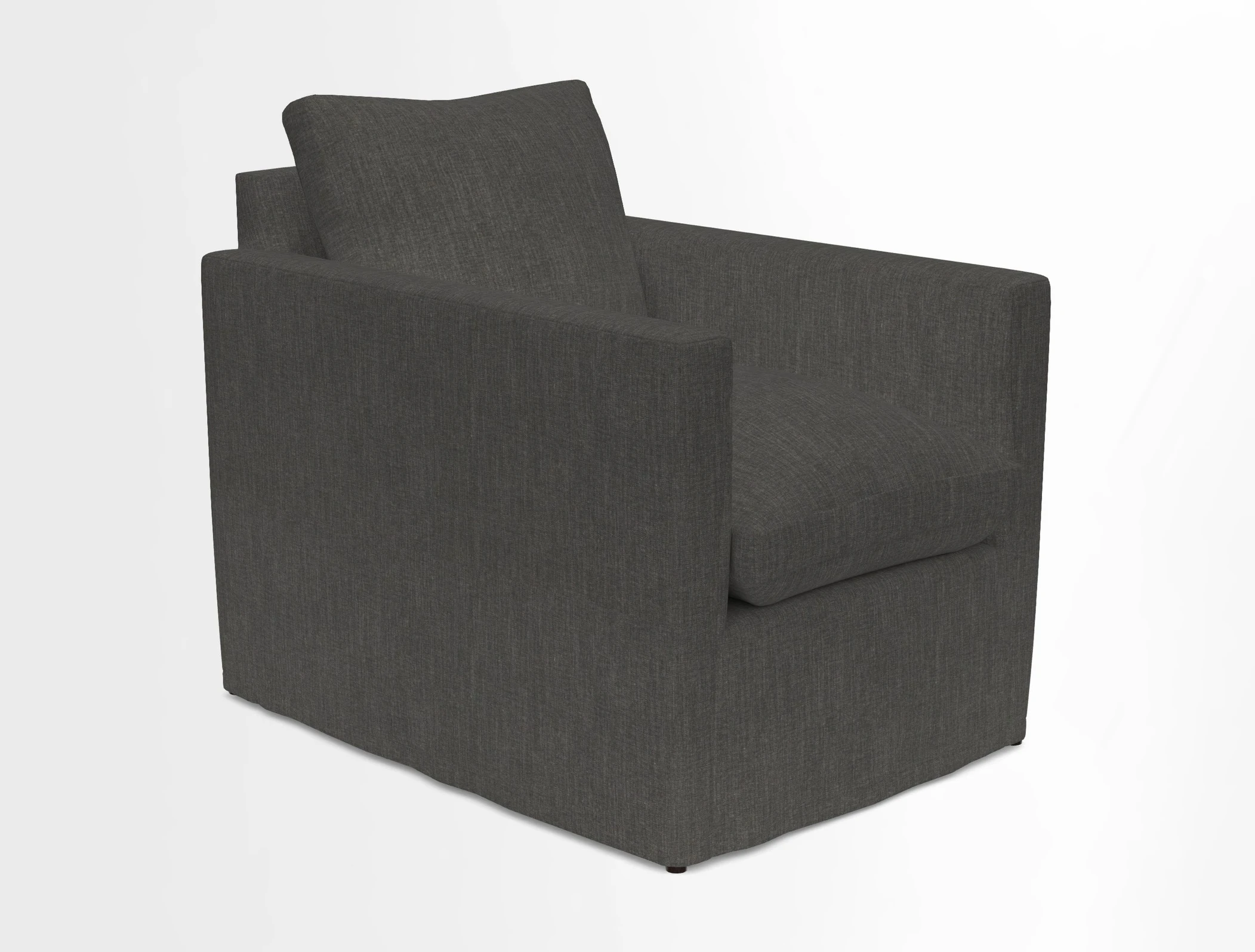 Heyshott Chair in Two Tone Plain Biscuit. Loose cover option available