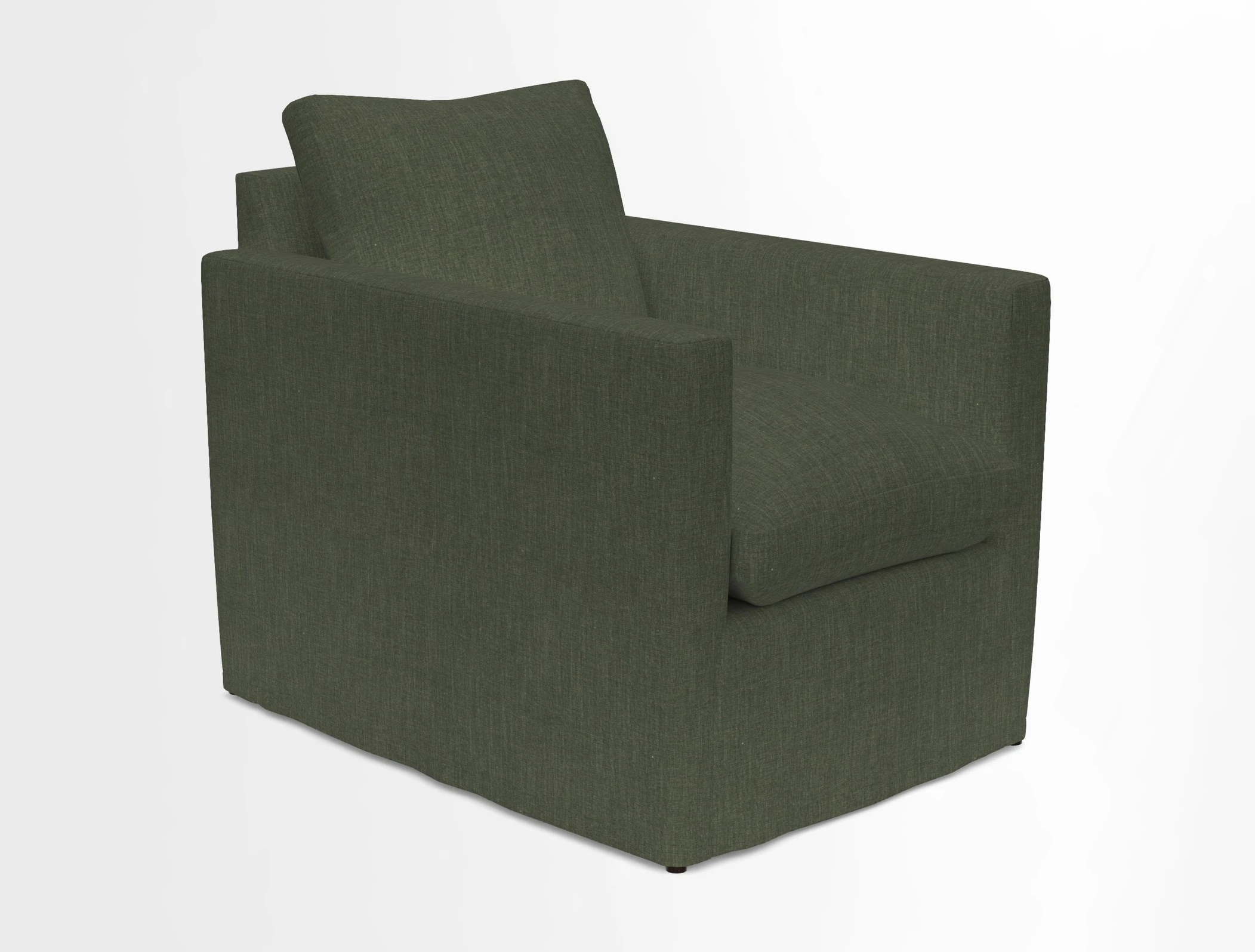 Heyshott Chair in Two Tone Plain Biscuit. Loose cover option available