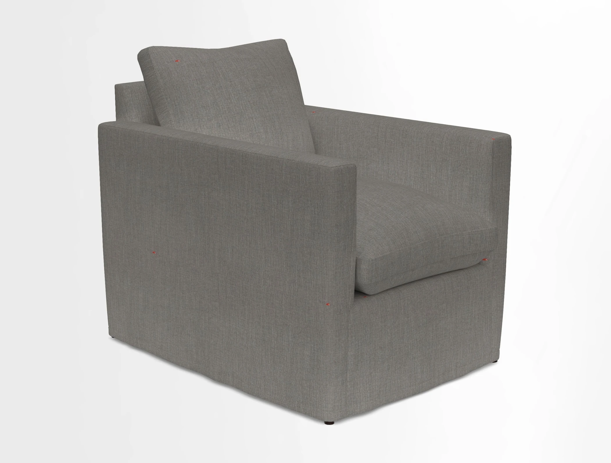 Heyshott Chair in Two Tone Plain Biscuit. Loose cover option available