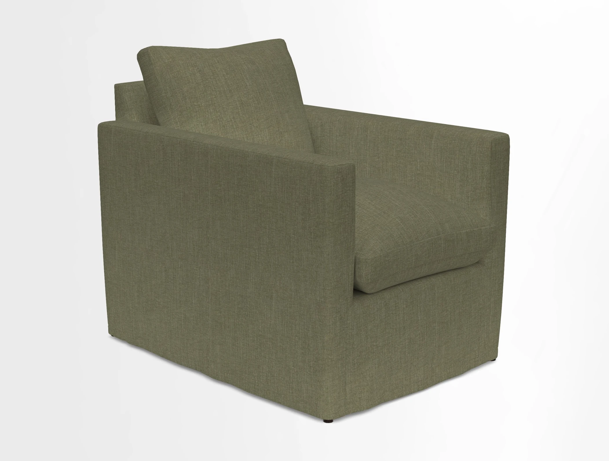 Heyshott Chair in Two Tone Plain Biscuit. Loose cover option available